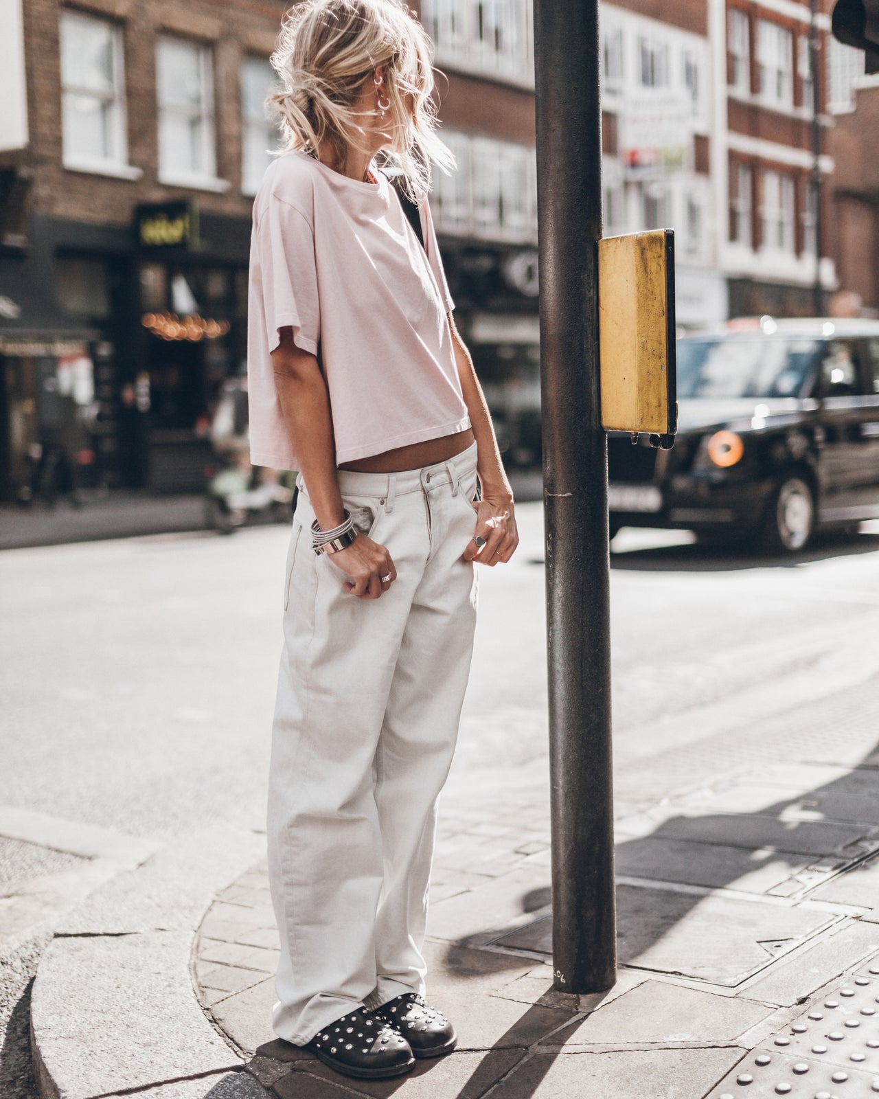 The Light Pink Cropped T-Shirt