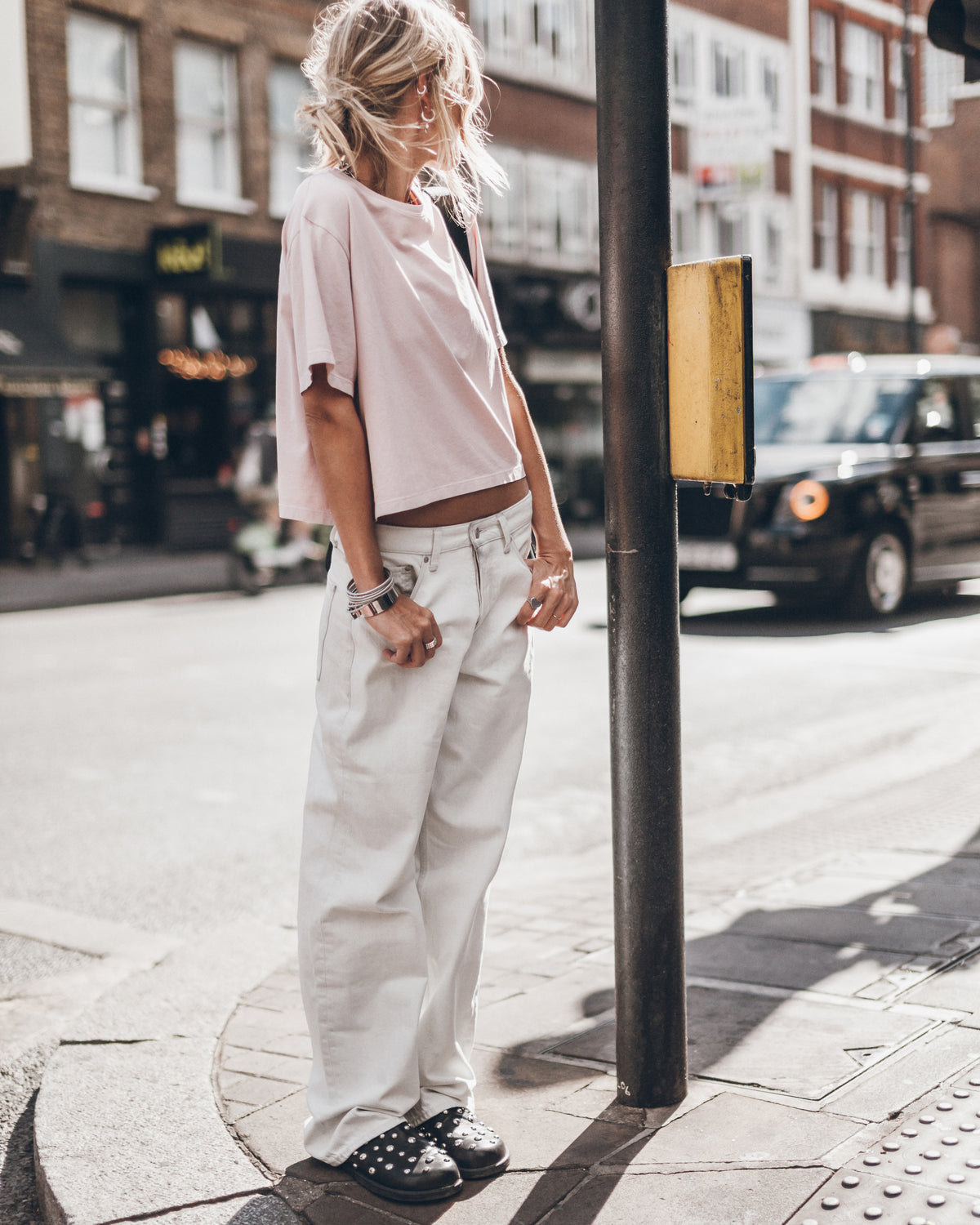 The Light Pink Cropped T-Shirt