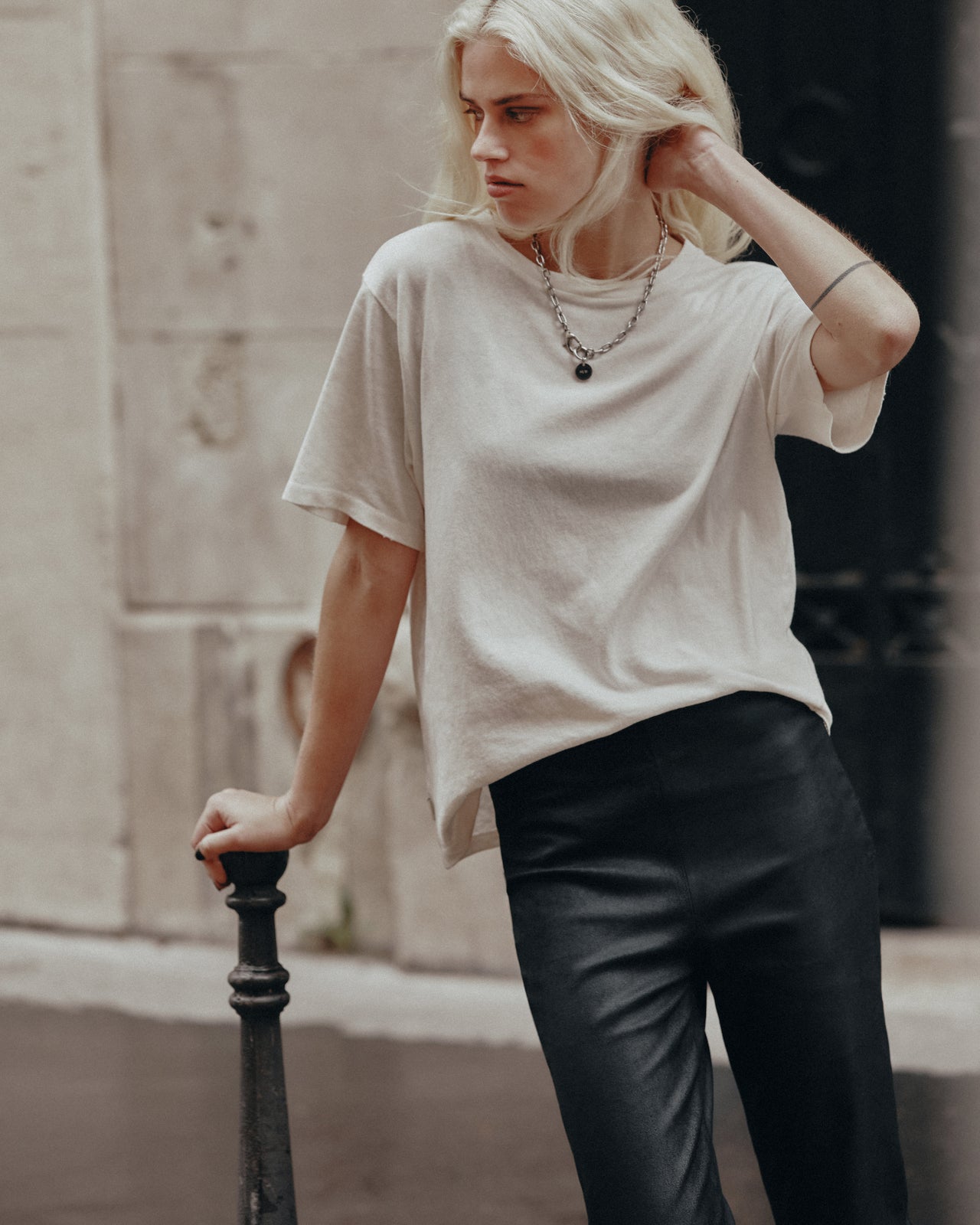 The Off White Dry Cotton Vintage T-Shirt