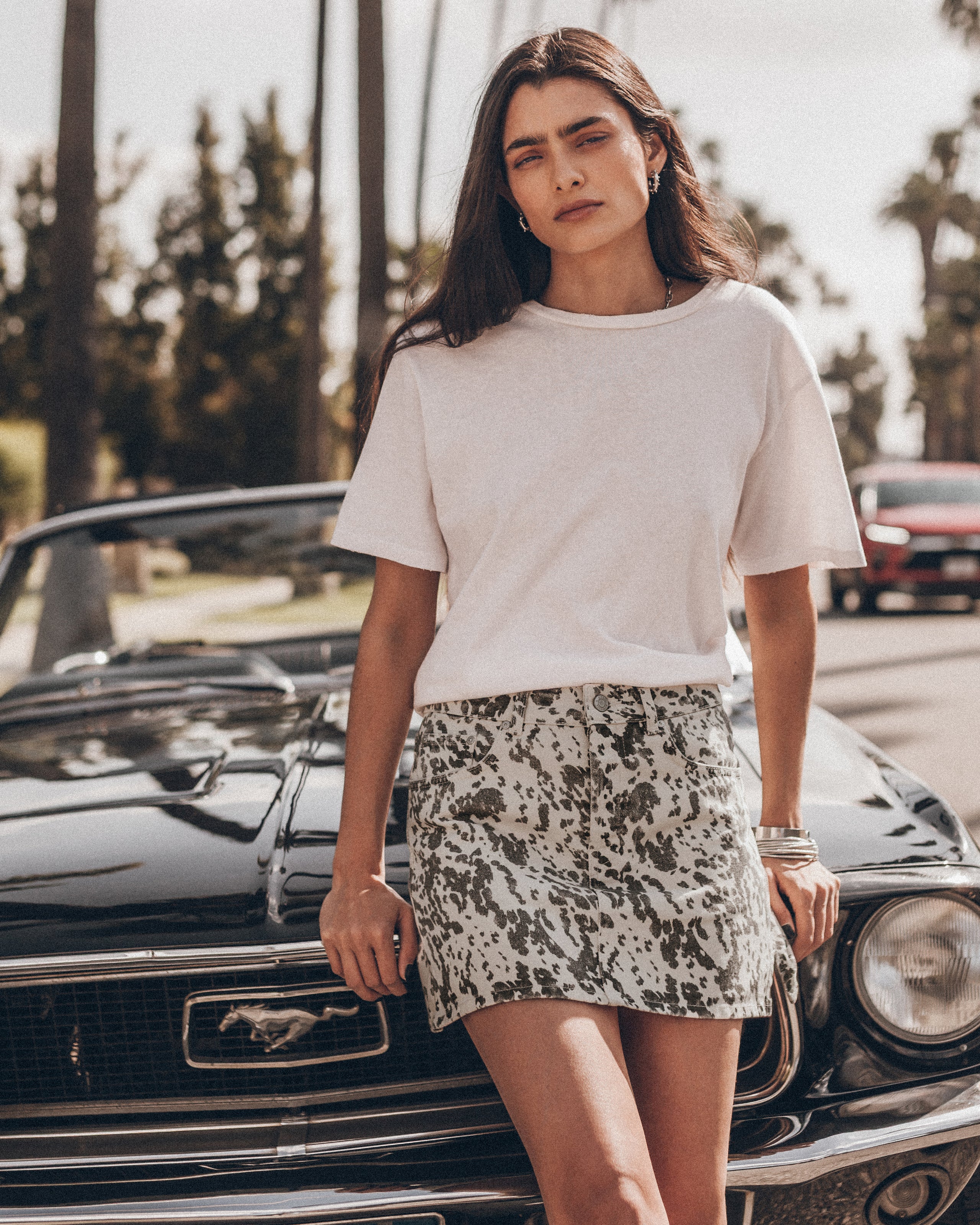 The Dalmatian Denim Skirt