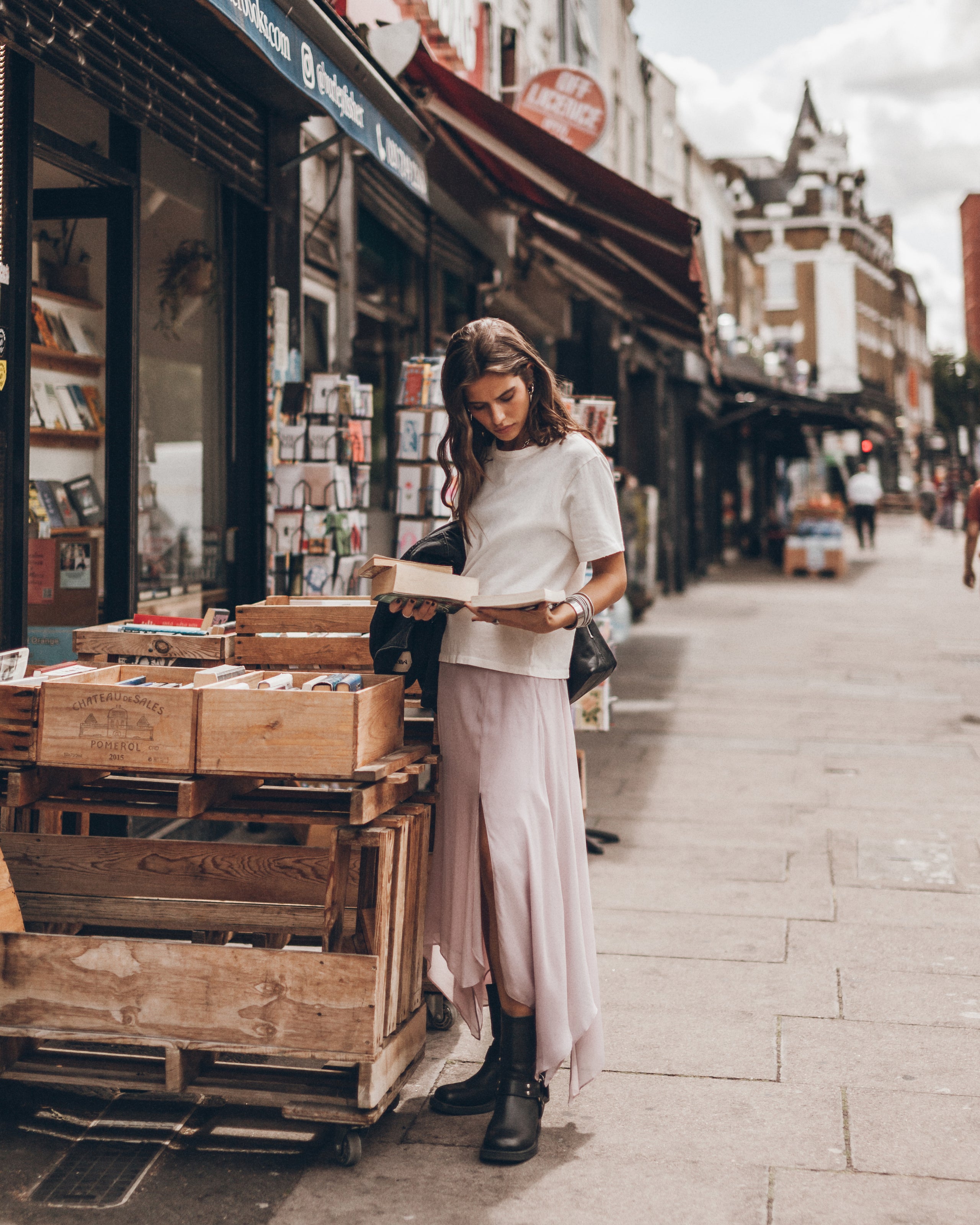 The Light Pink Chiffon Skirt