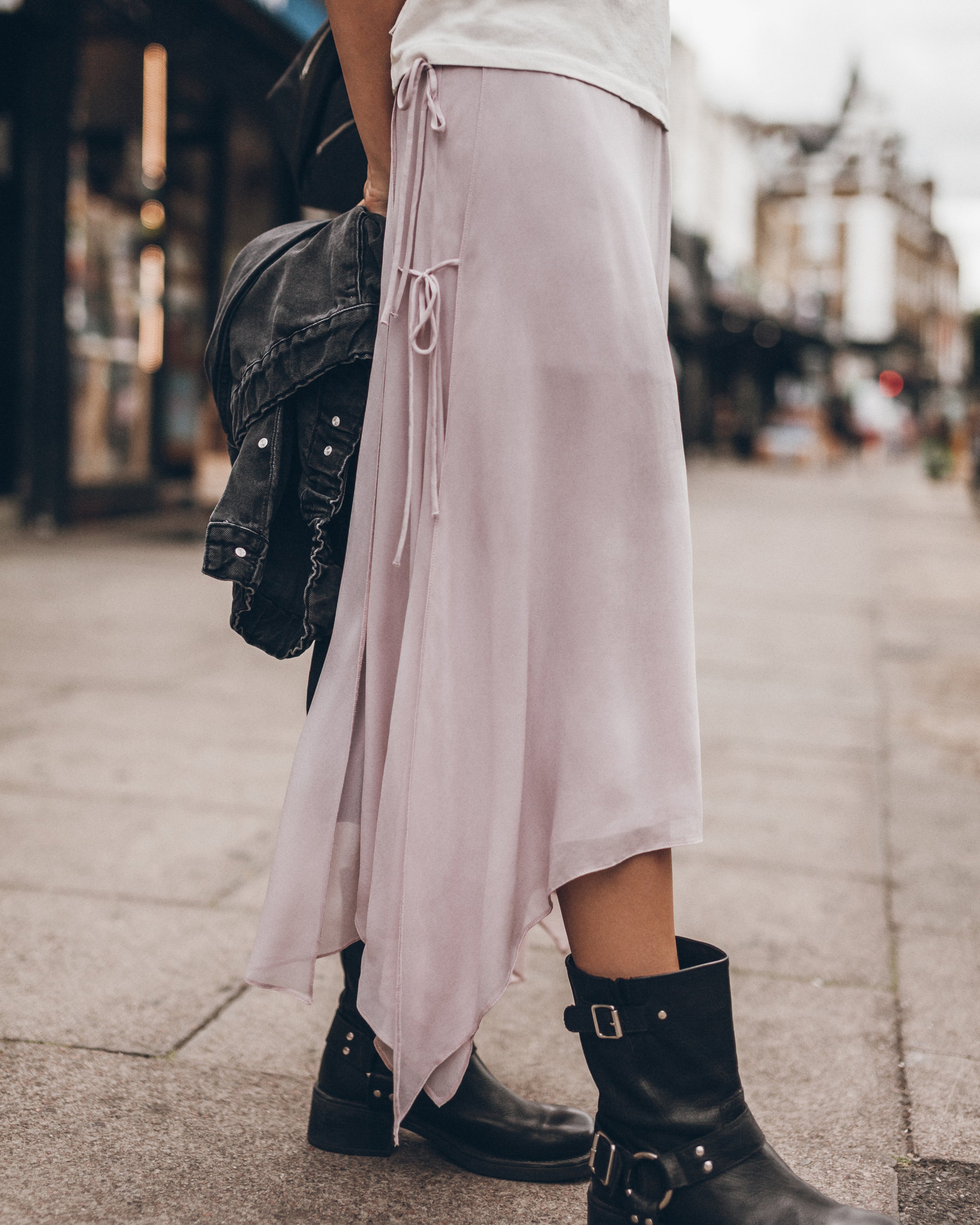 The Light Pink Chiffon Skirt
