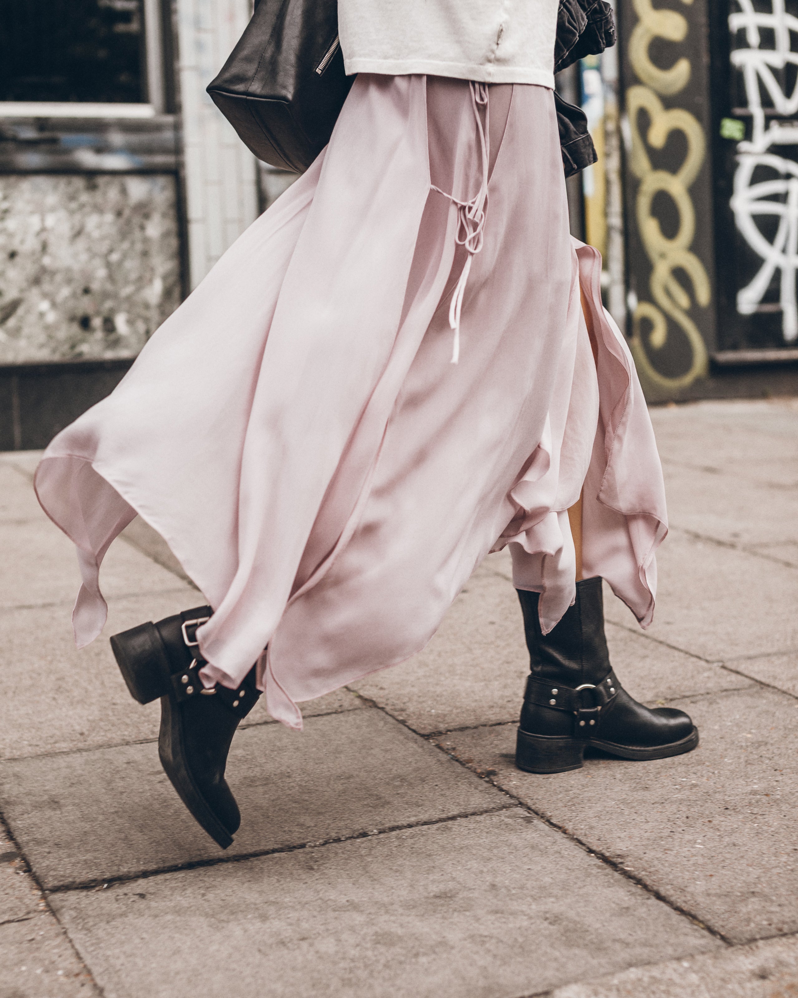 The Light Pink Chiffon Skirt