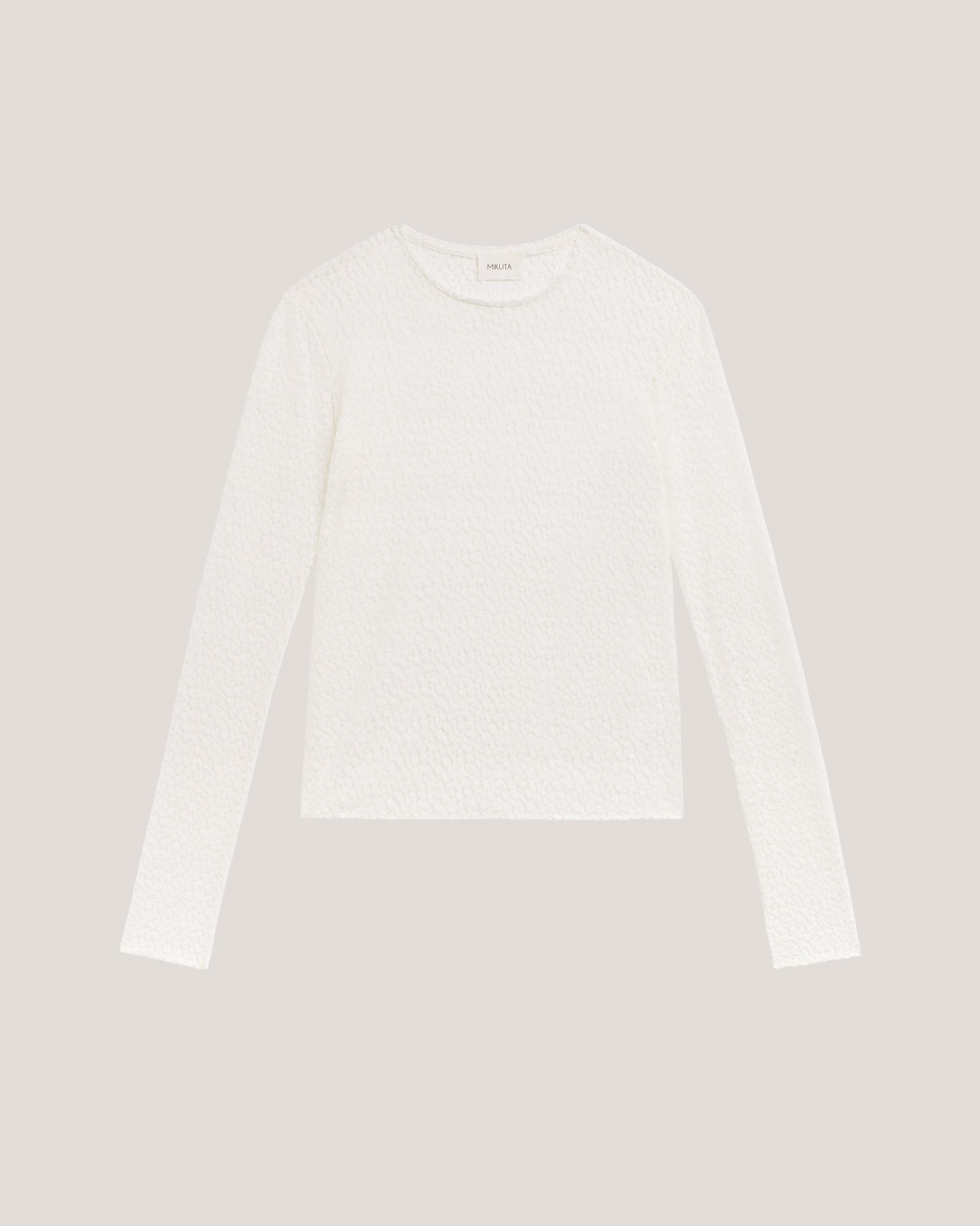 The MIKUTA White Lace Longsleeve
