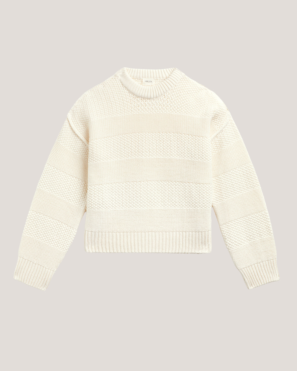 The Off White Textured Knit Sweater