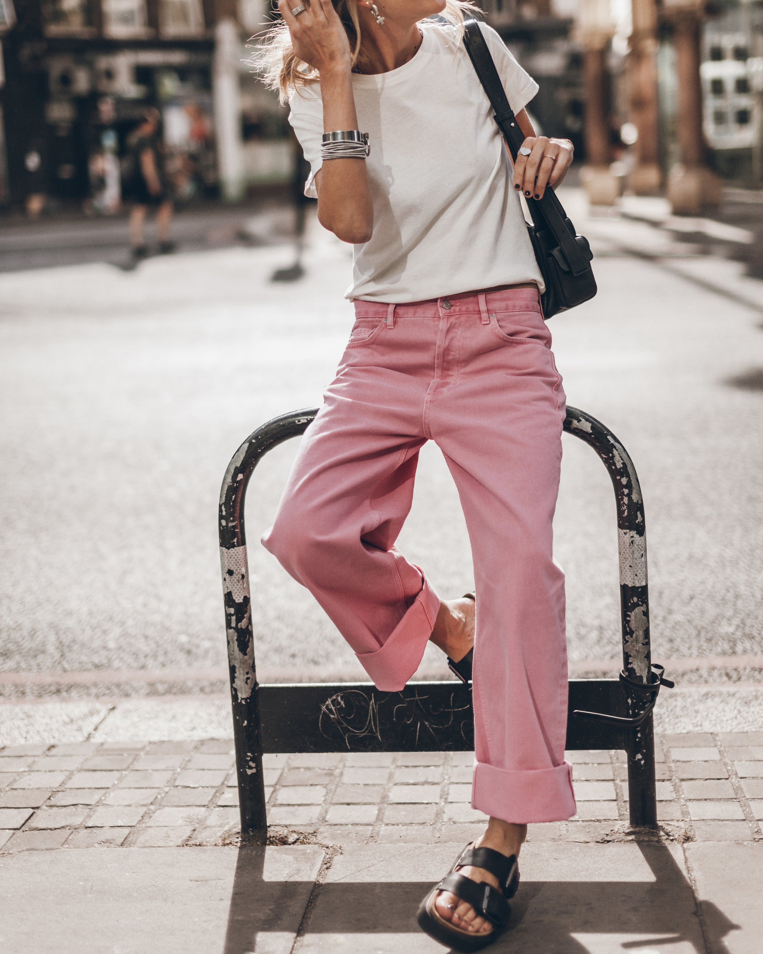 The Pink Baggy Jeans