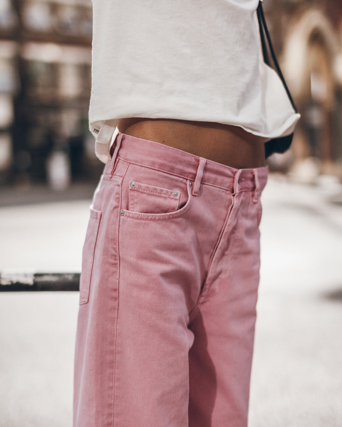 The Pink Baggy Jeans