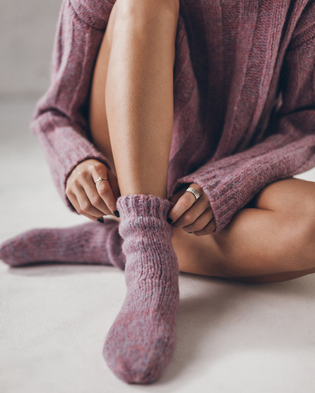 The Pink Chunky Socks