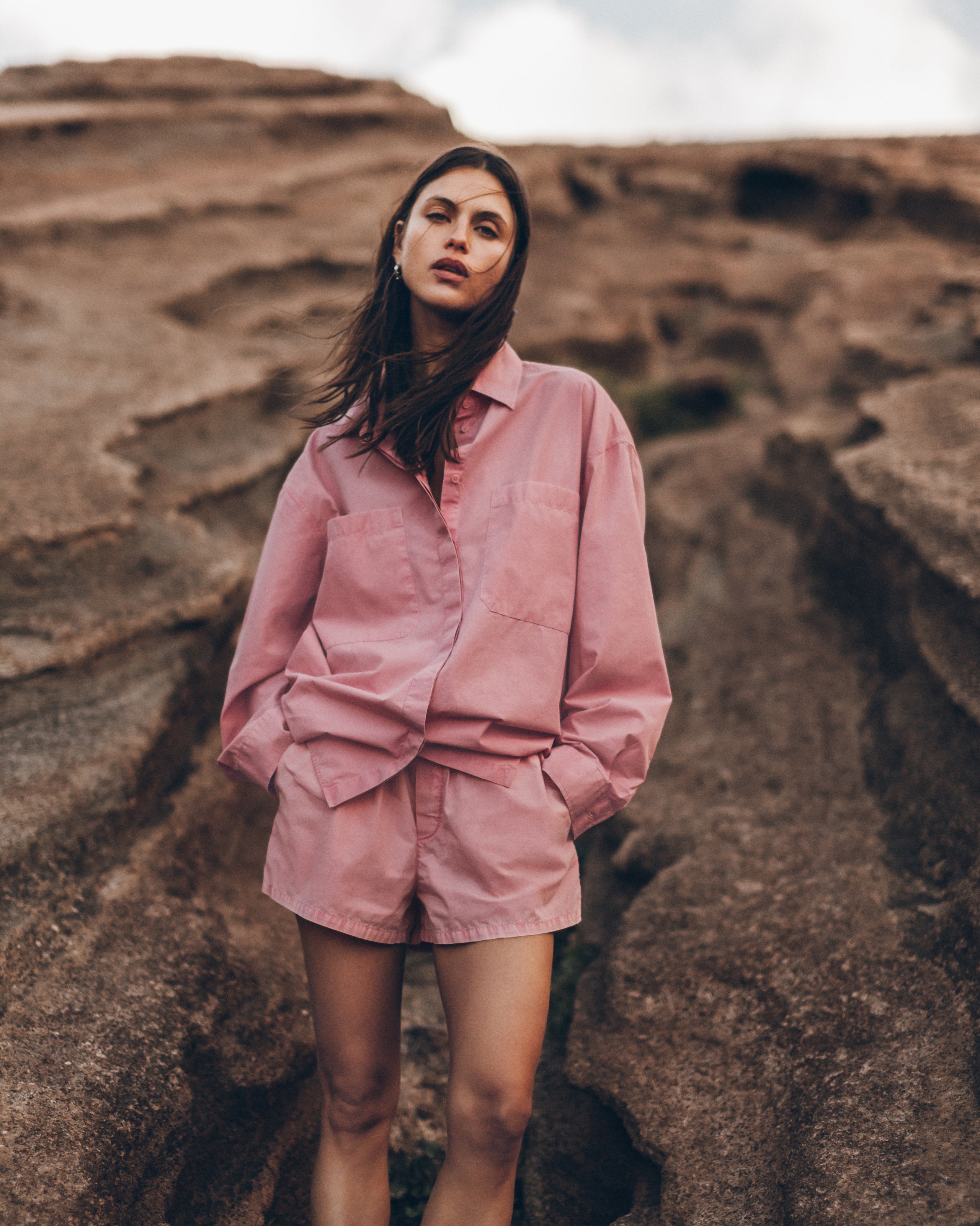 The Pink Cotton Oversized Shirt
