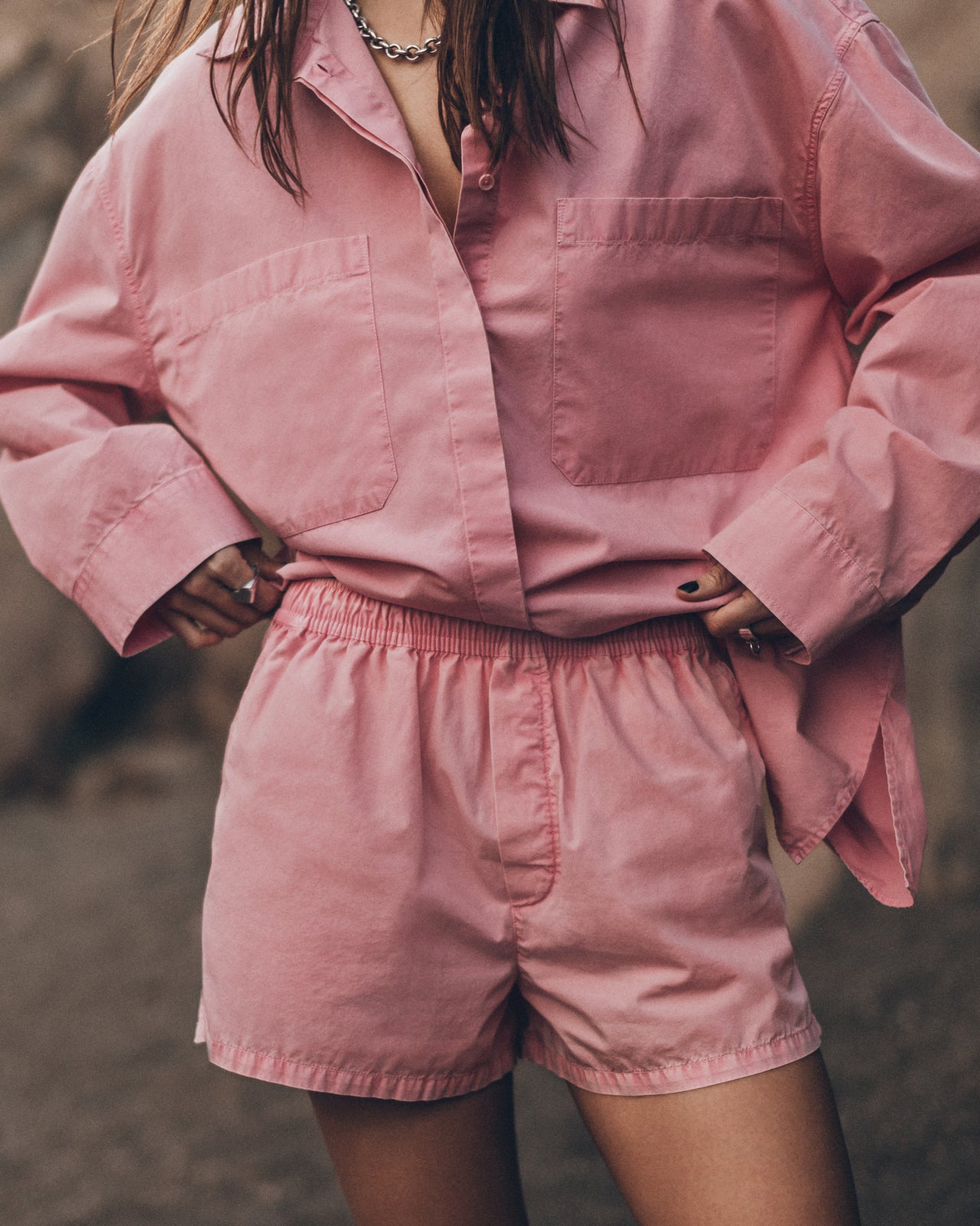 The Pink Cotton Boxer Shorts
