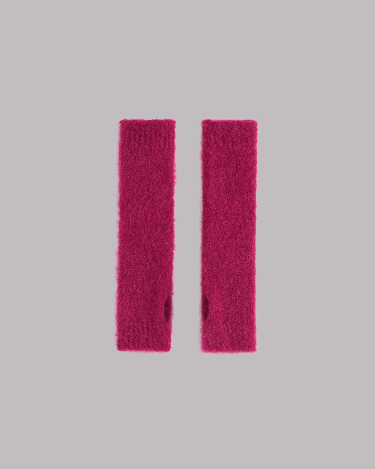 The Pink Knit Gloves