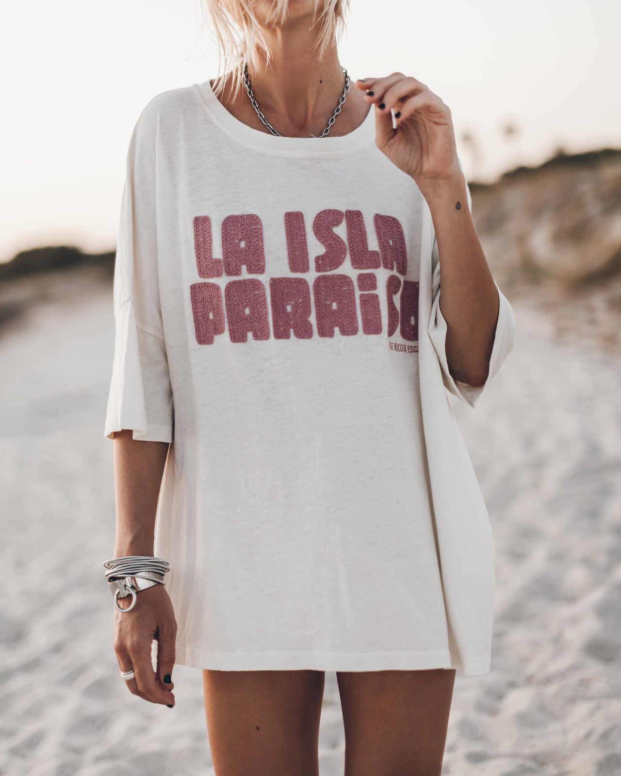 The Pink Paraiso Long Loose T-Shirt