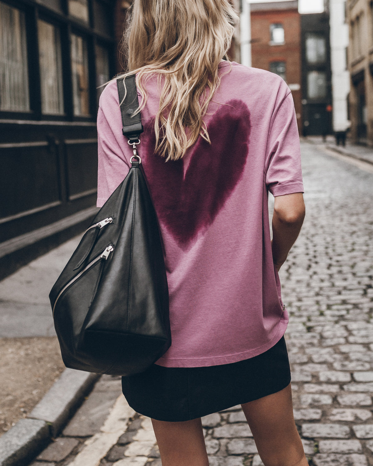 The Pink Tie Dye Heart Relaxed T-Shirt