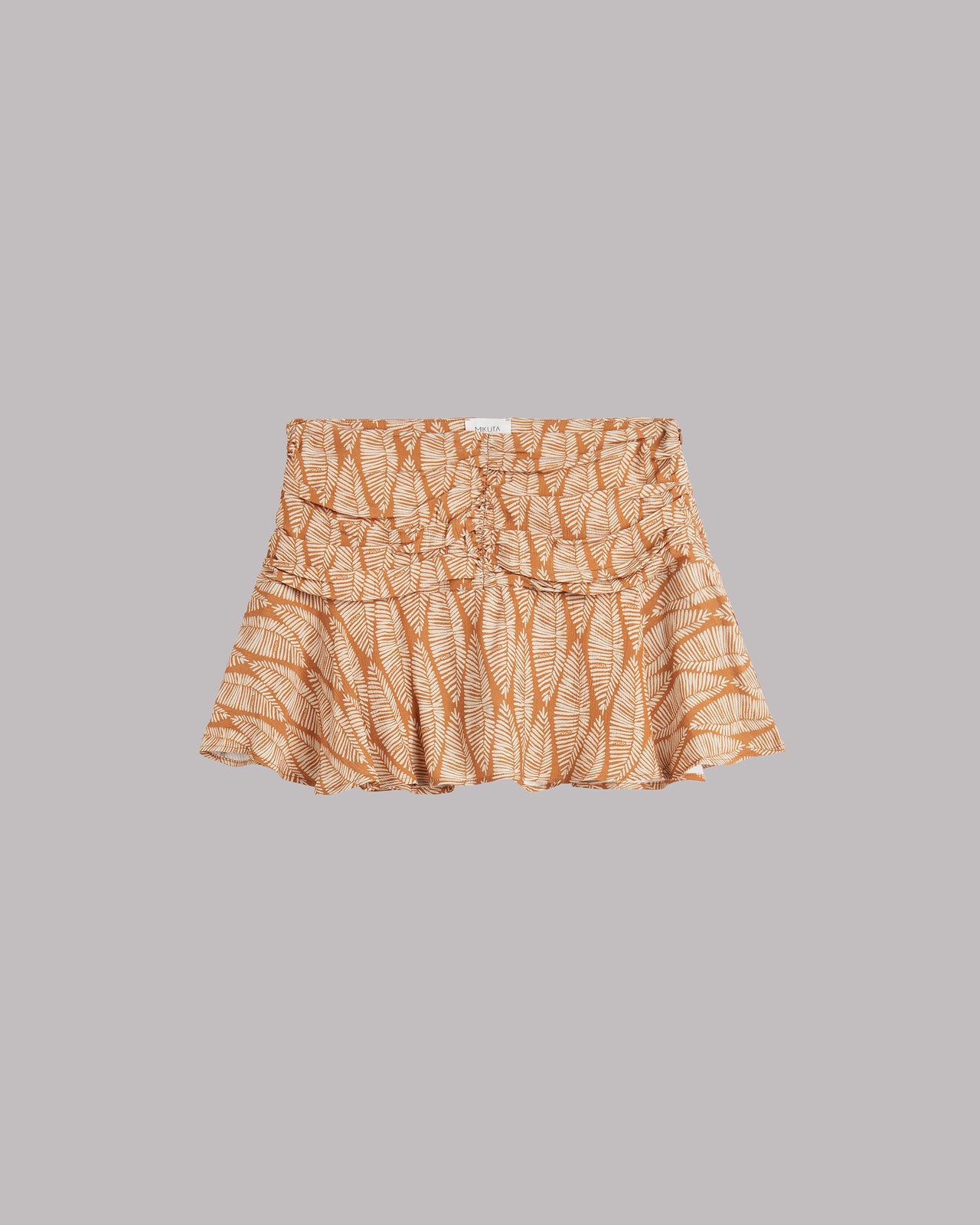 The Printed Draped Skort