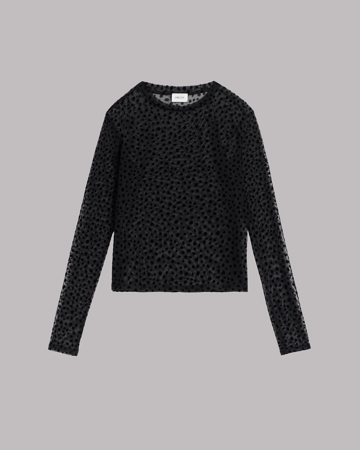 The Black Printed Mesh Longsleeve