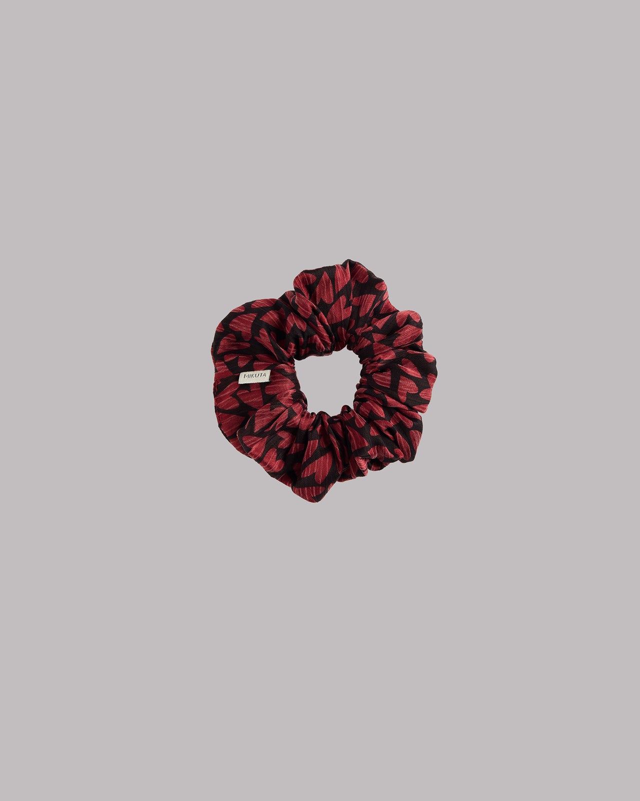 The Red Hearts Crinkle Scrunchie