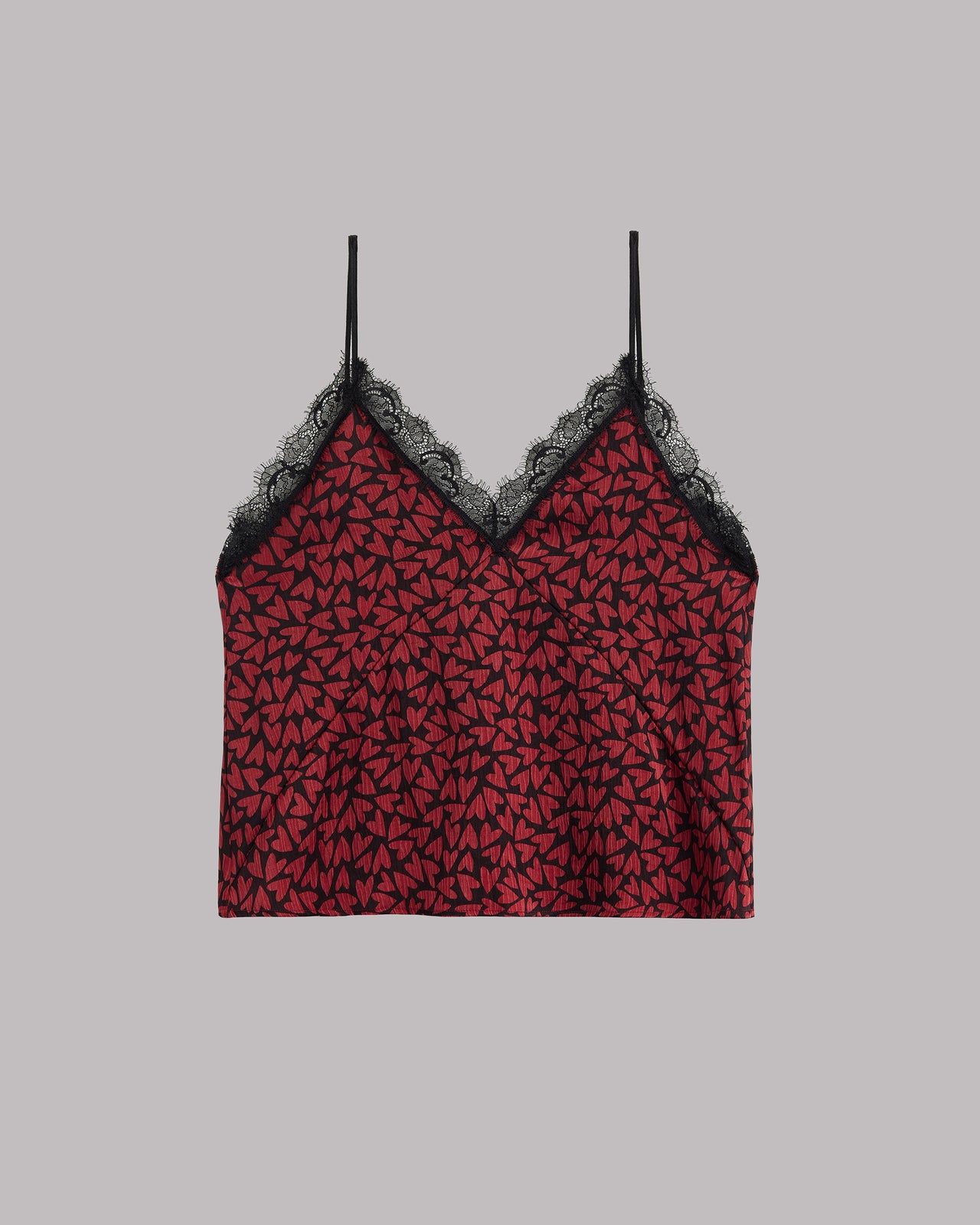 The Red Hearts Crinkle Top