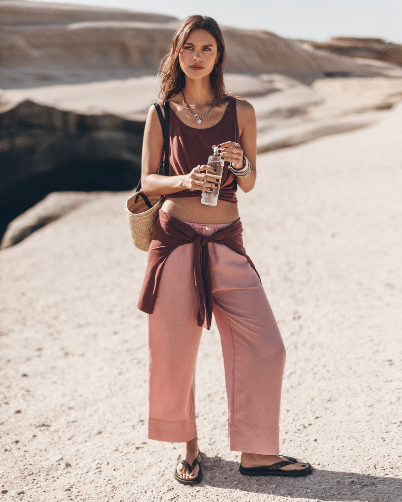 The Red Thin Base Tank Top