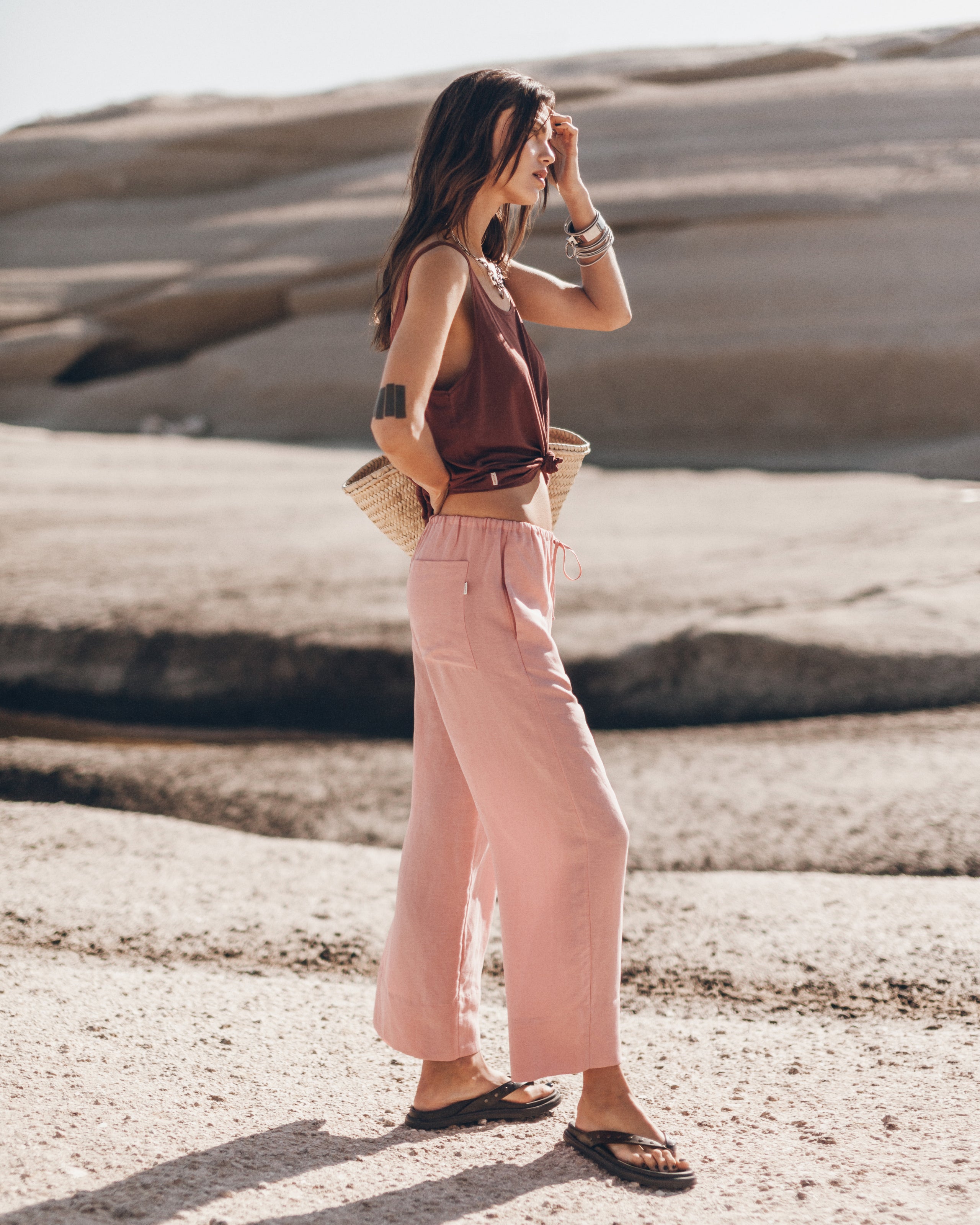 The Red Thin Base Tank Top