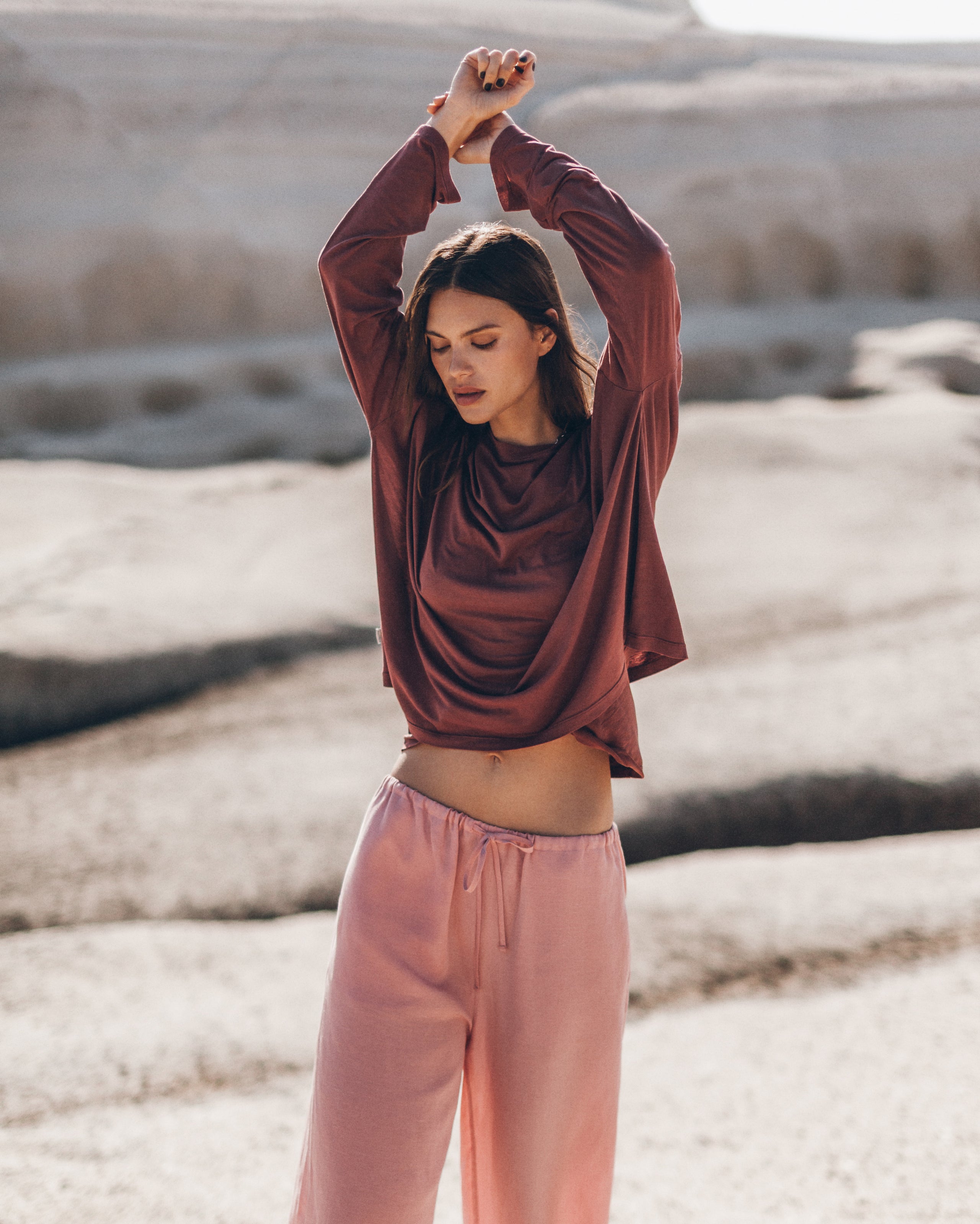 The Red Thin Loose Longsleeve