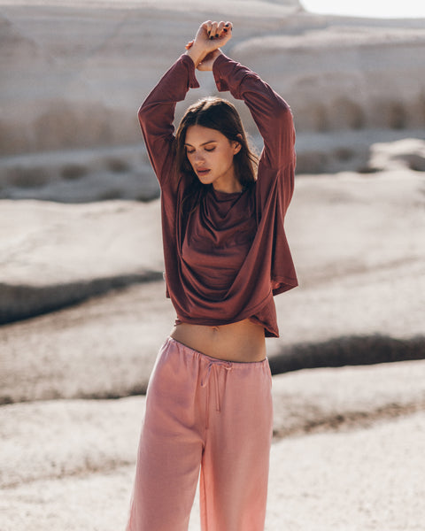 MIKUTA | The Red Thin Loose Longsleeve