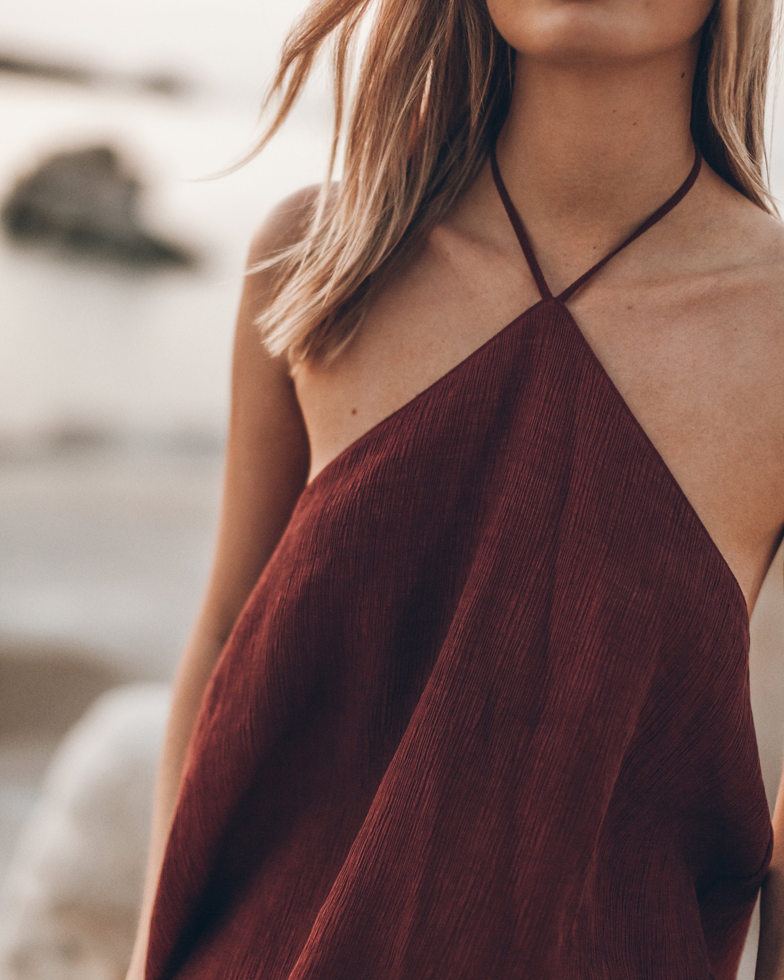 The Russet Halterneck Top