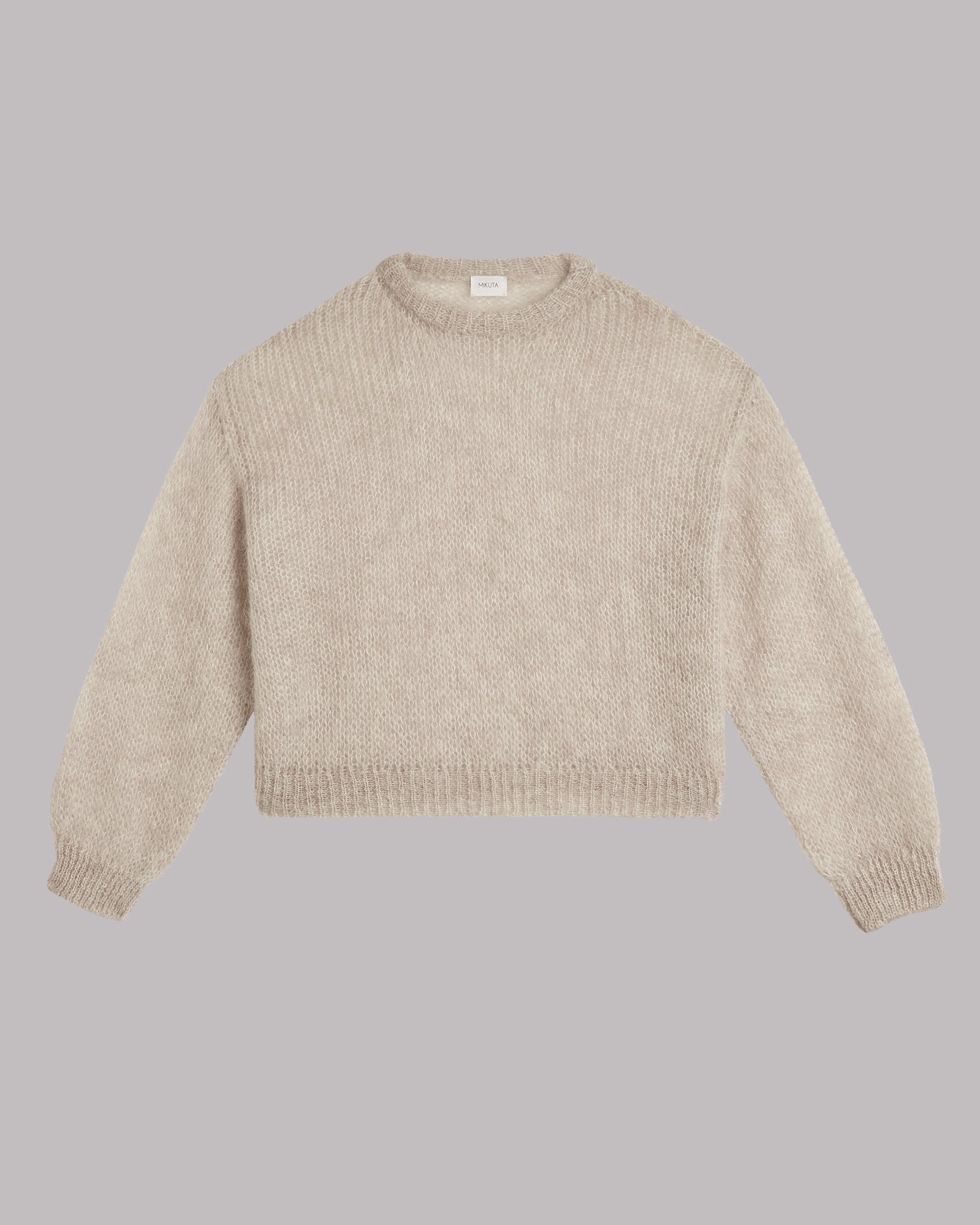 The Sand Relaxed Fine Knitted Sweater Product Shot - Product photo
