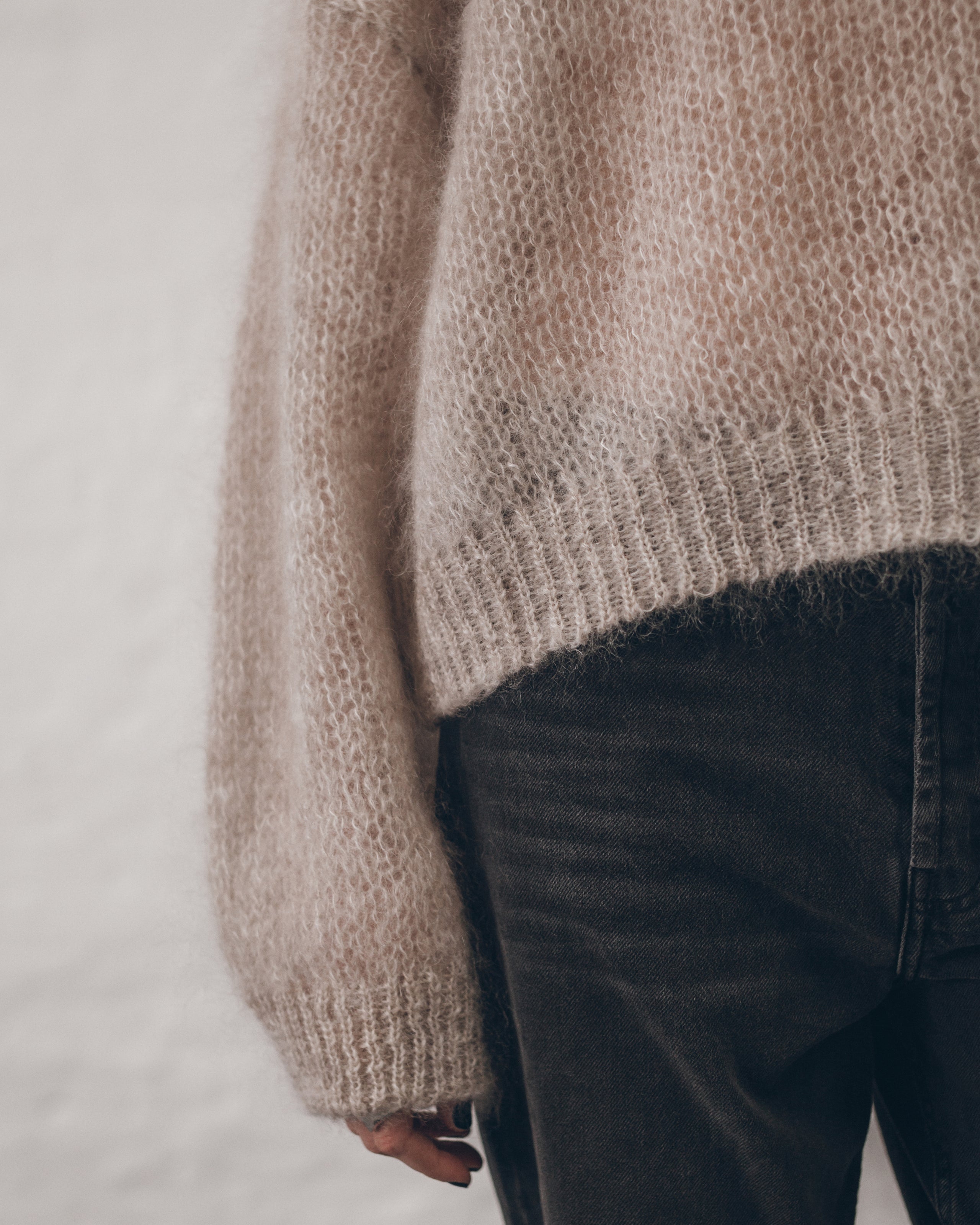 The Sand Relaxed Fine Knitted Sweater