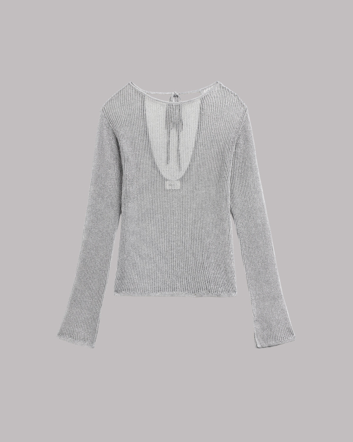 The Silver Metallic Knitted Longsleeve