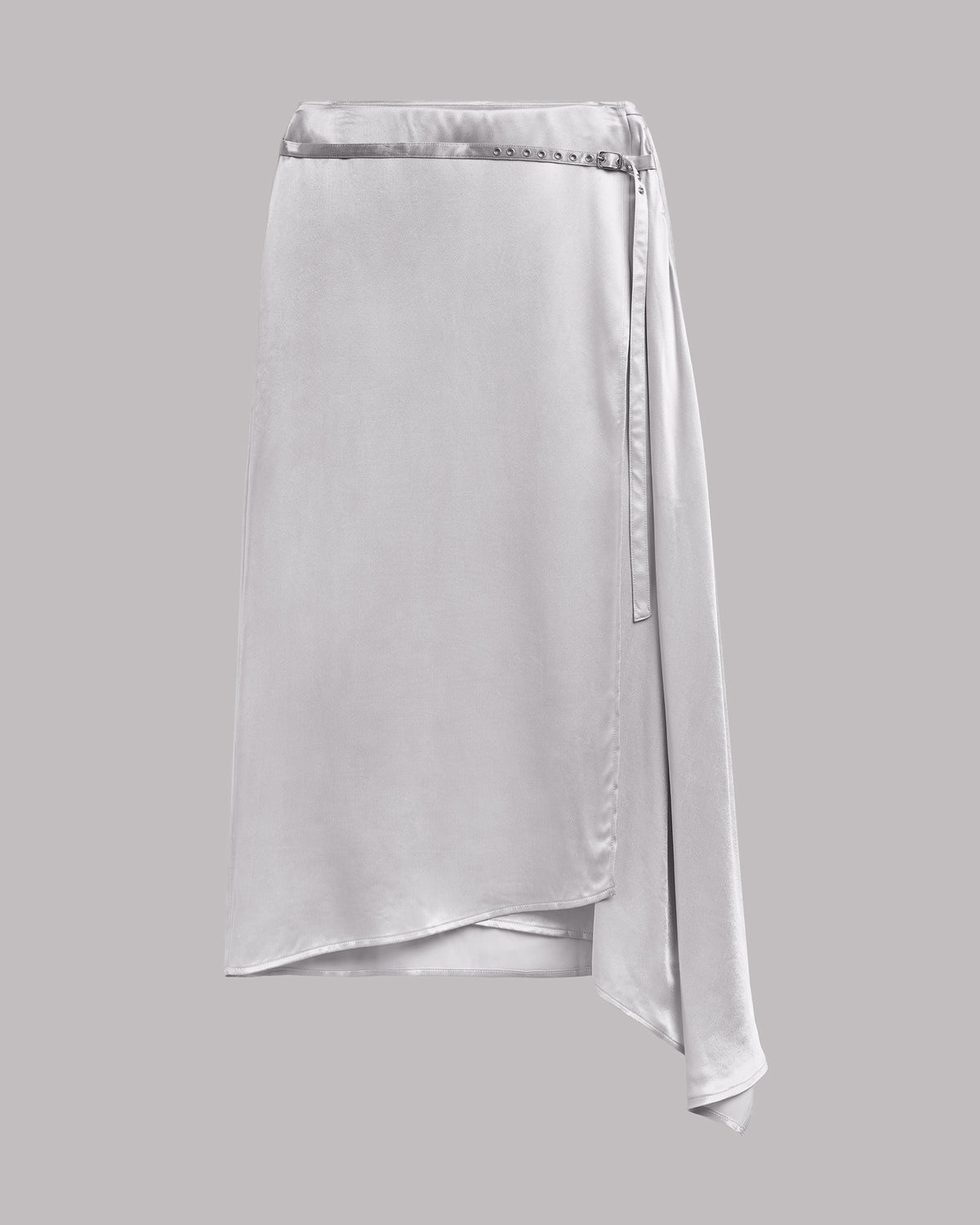 The Silver Satin Skirt