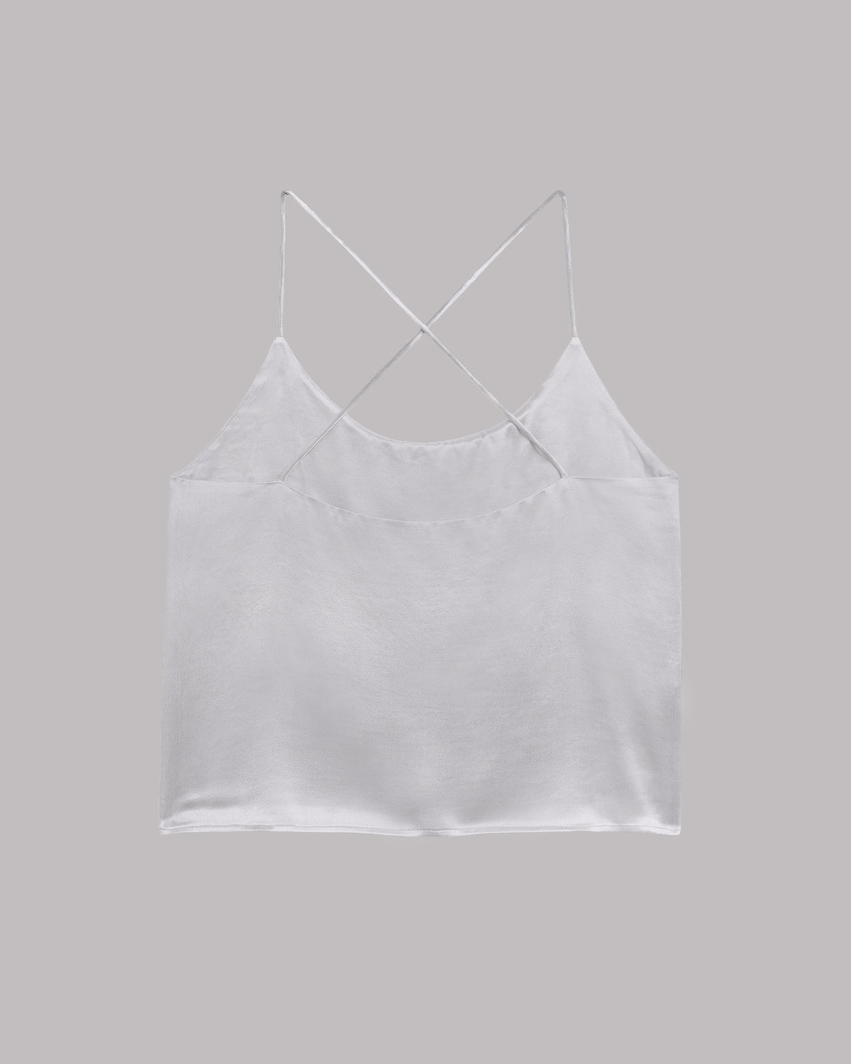 The Silver Satin Top