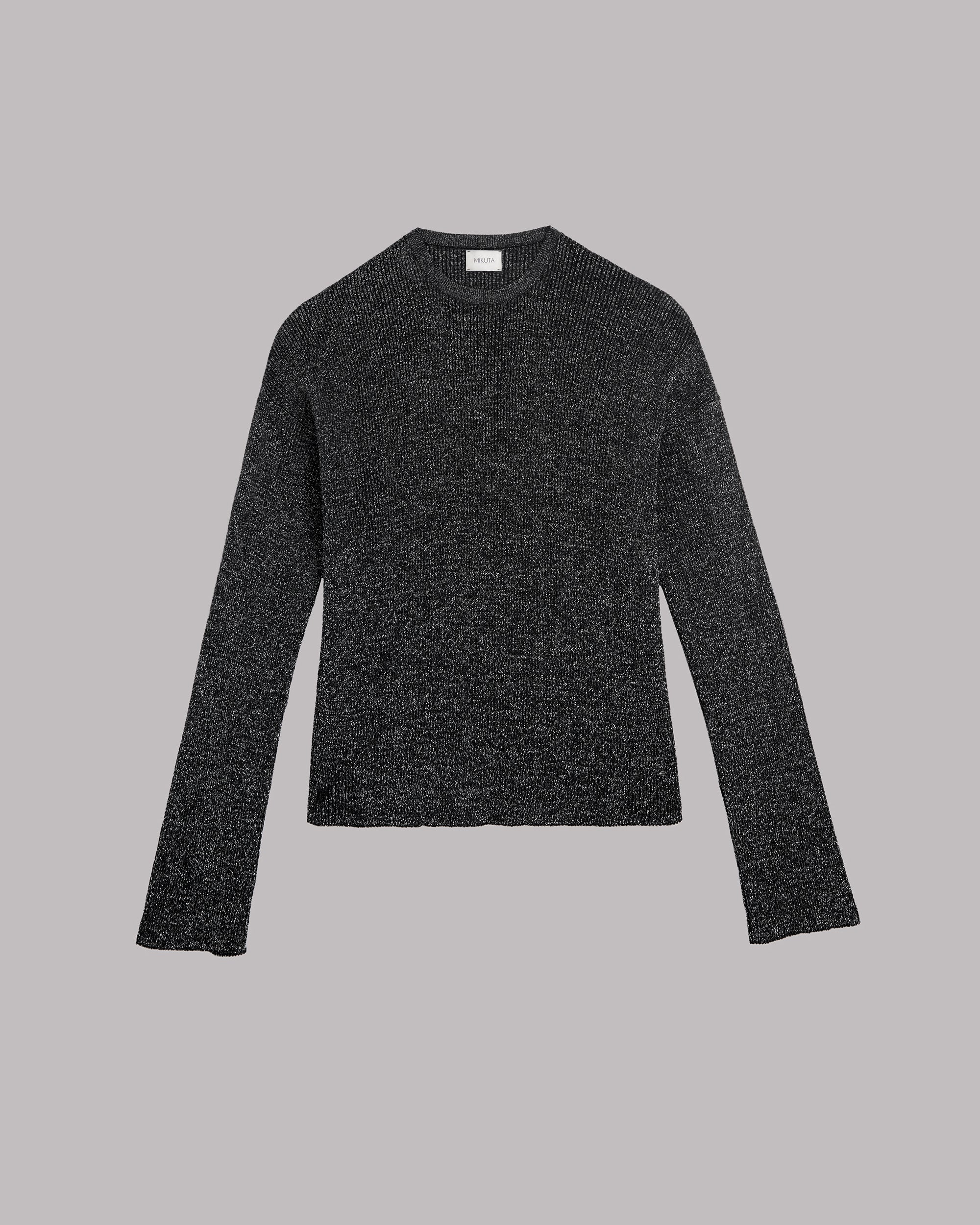 The Silver Sparkly Loose Knitted Sweater
