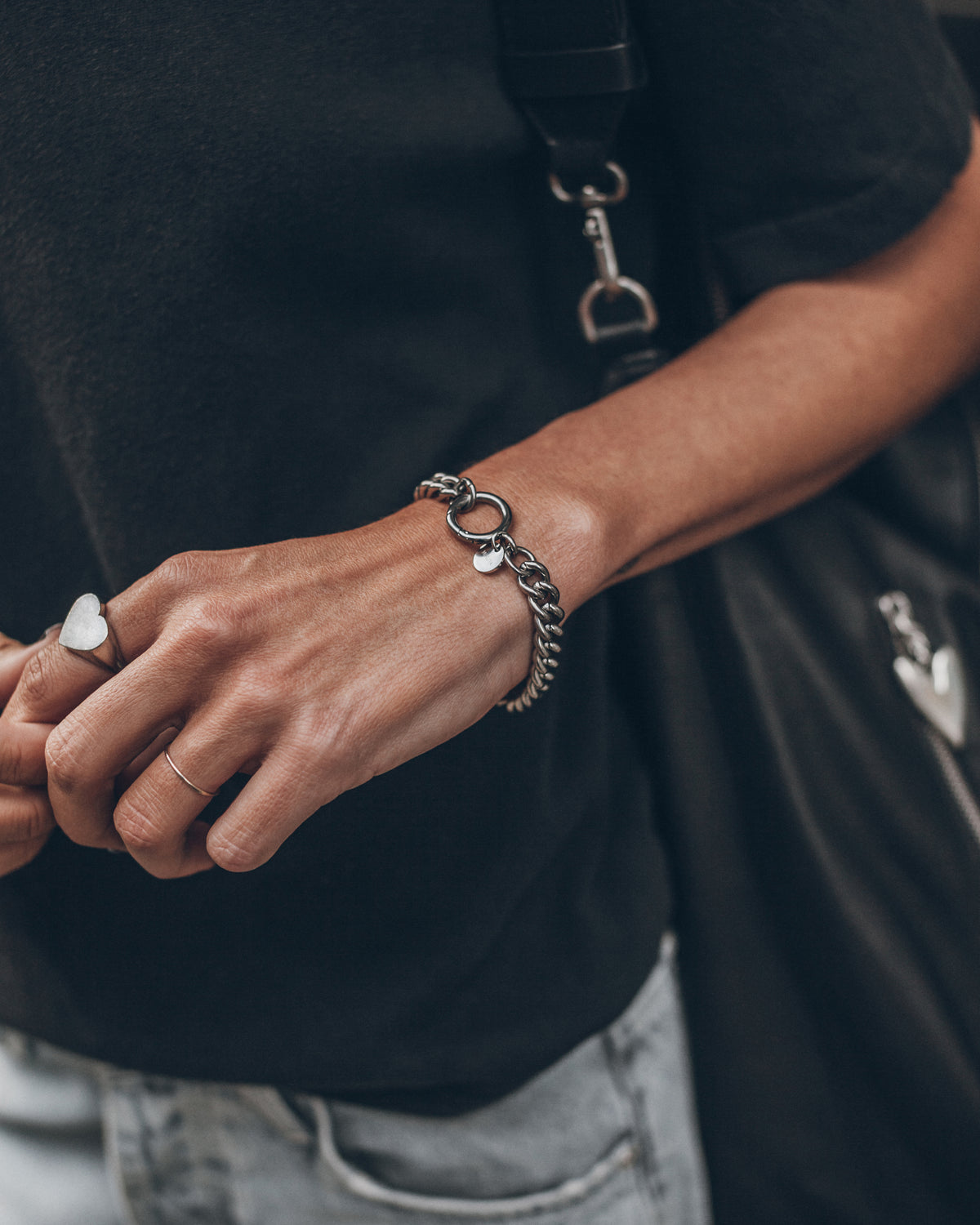 The Steel Curb Chain Bracelet