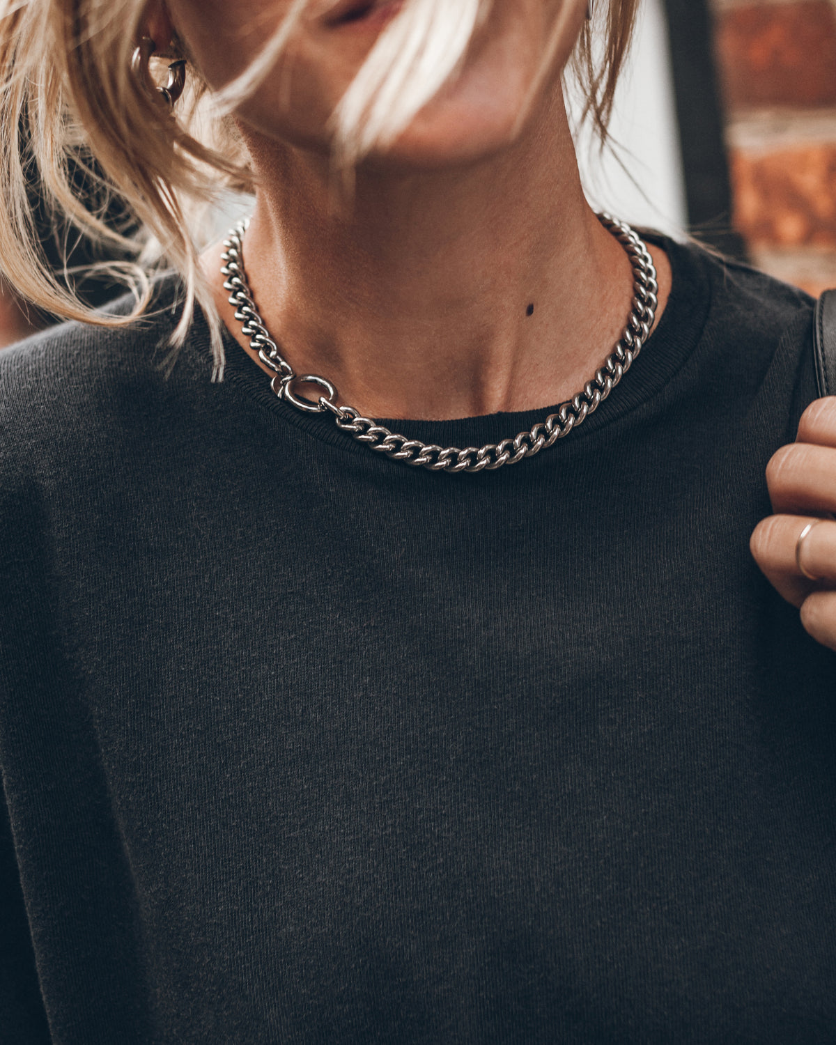 The Steel Curb Chain Necklace