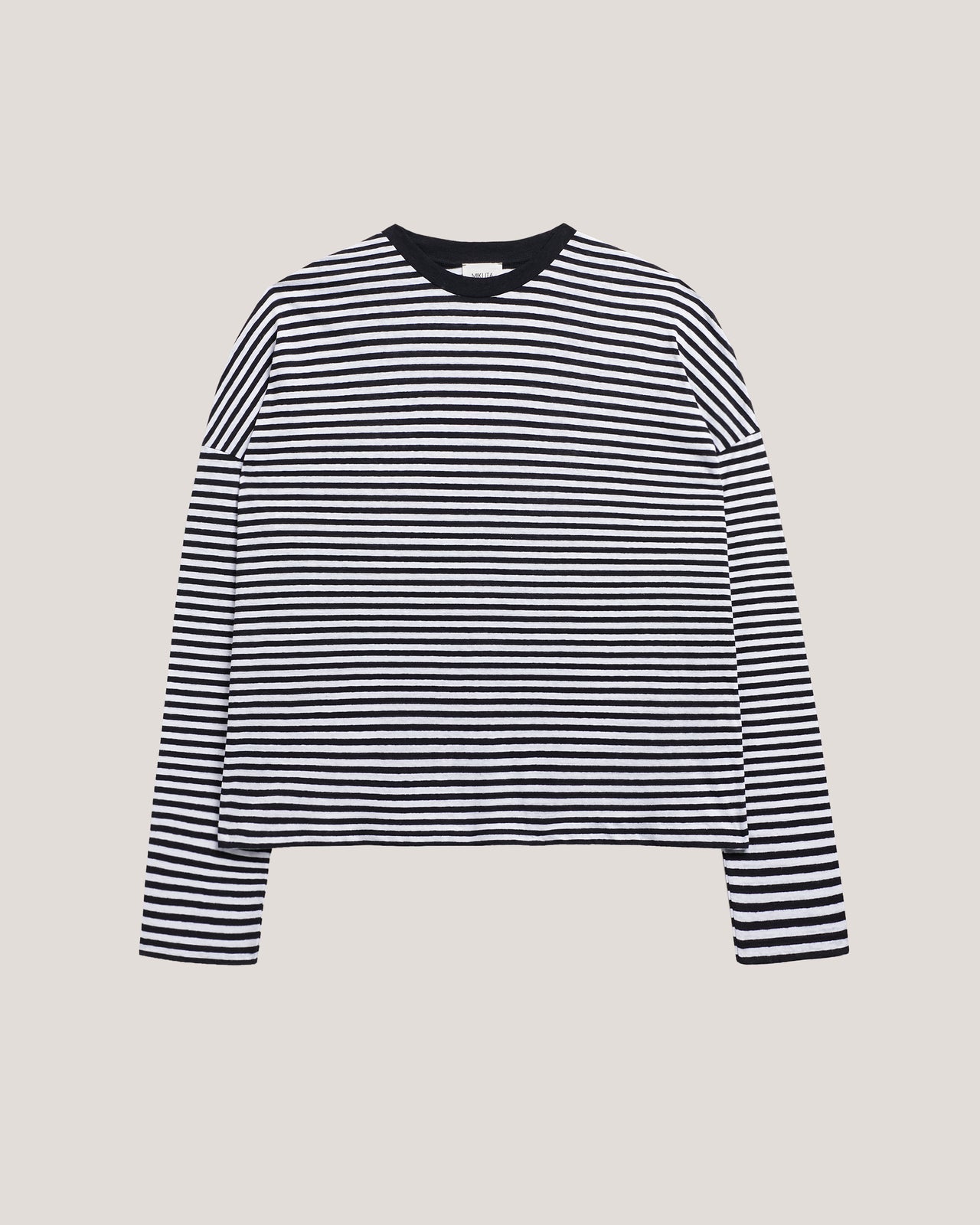 The Striped Cotton Linen Loose Longsleeve