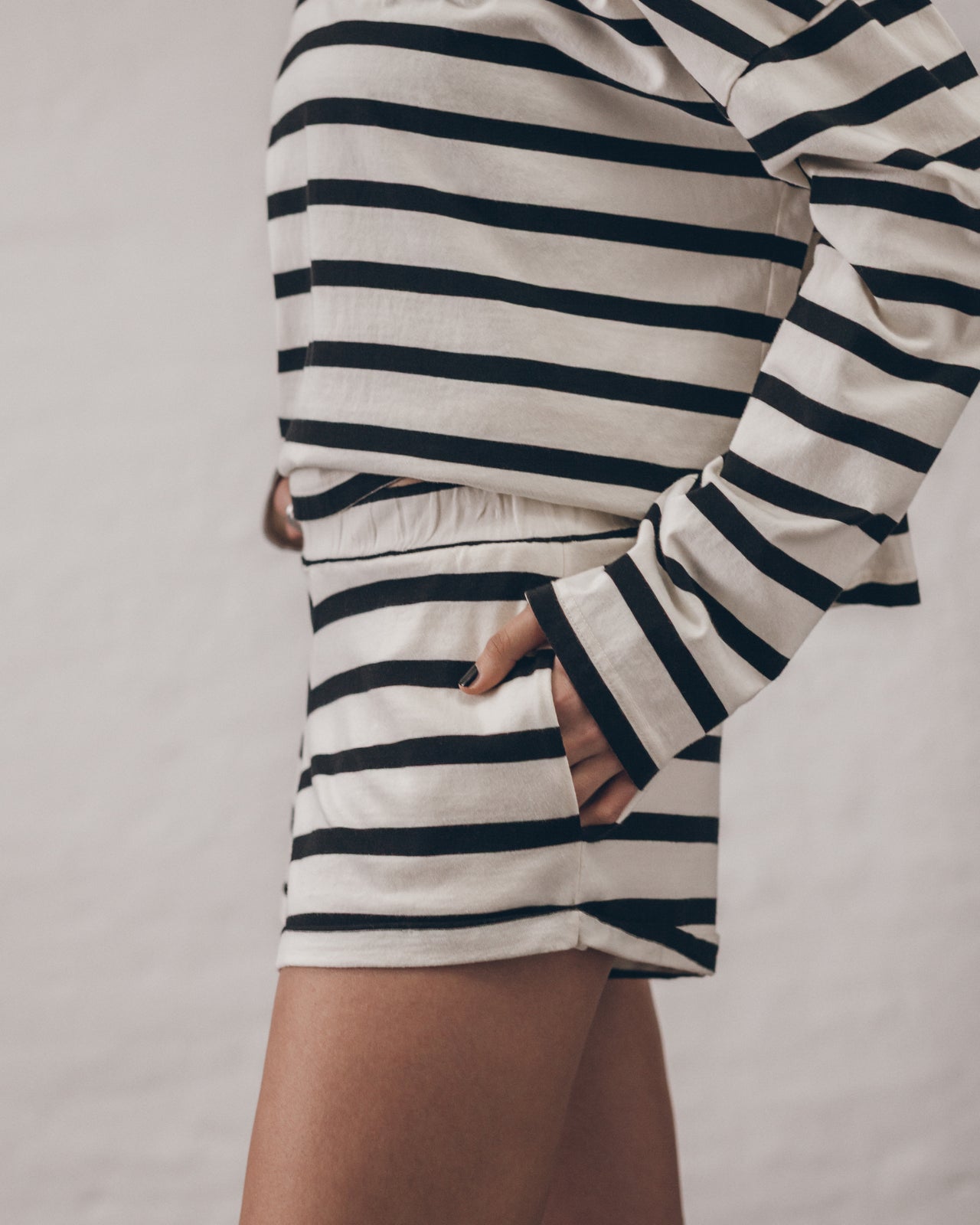 The Striped Cotton Shorts