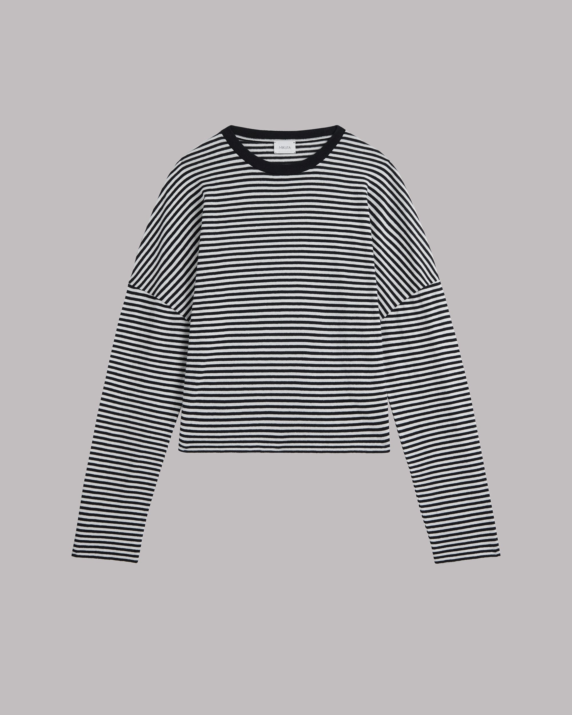 The Striped Dry Cotton Loose Longsleeve