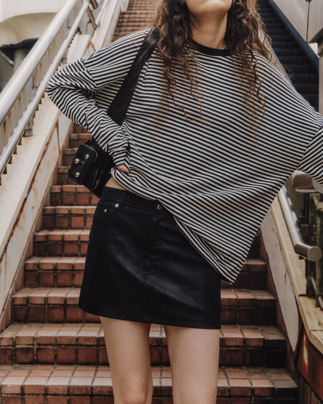 The Striped Dry Cotton Loose Longsleeve