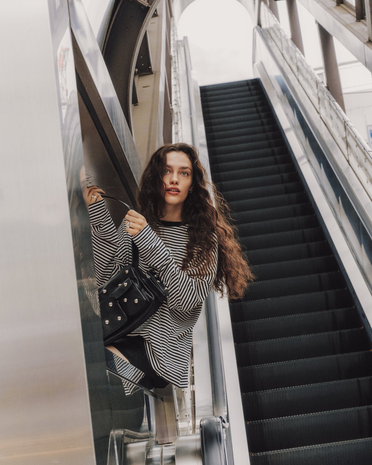The Striped Dry Cotton Loose Longsleeve