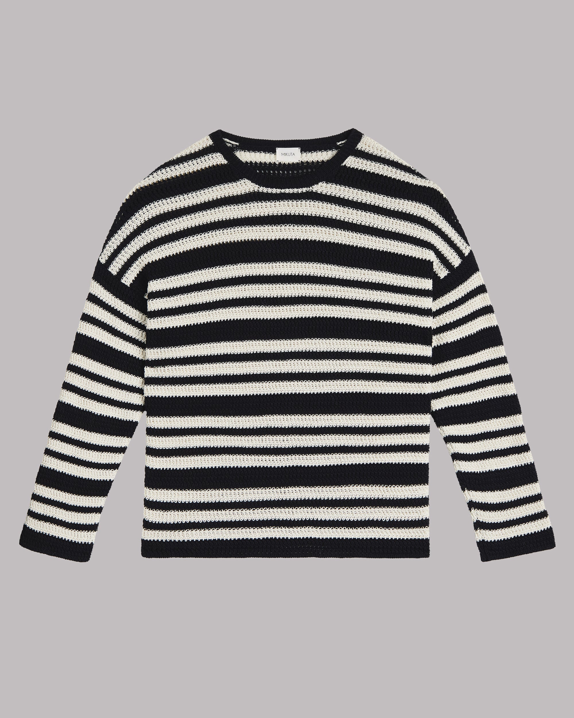 The Striped Knitted Sweater Product Shot - Product photo