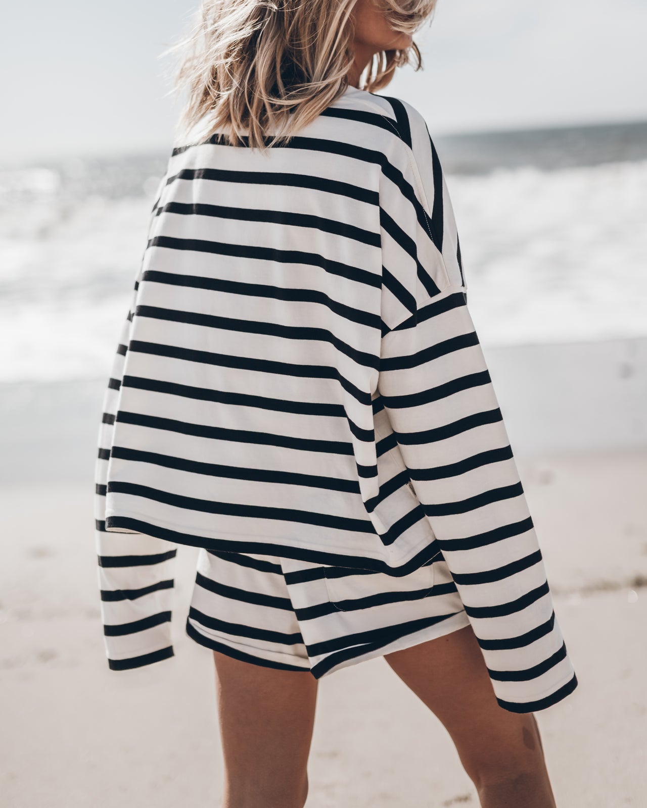 The Striped Loose Cotton Longsleeve