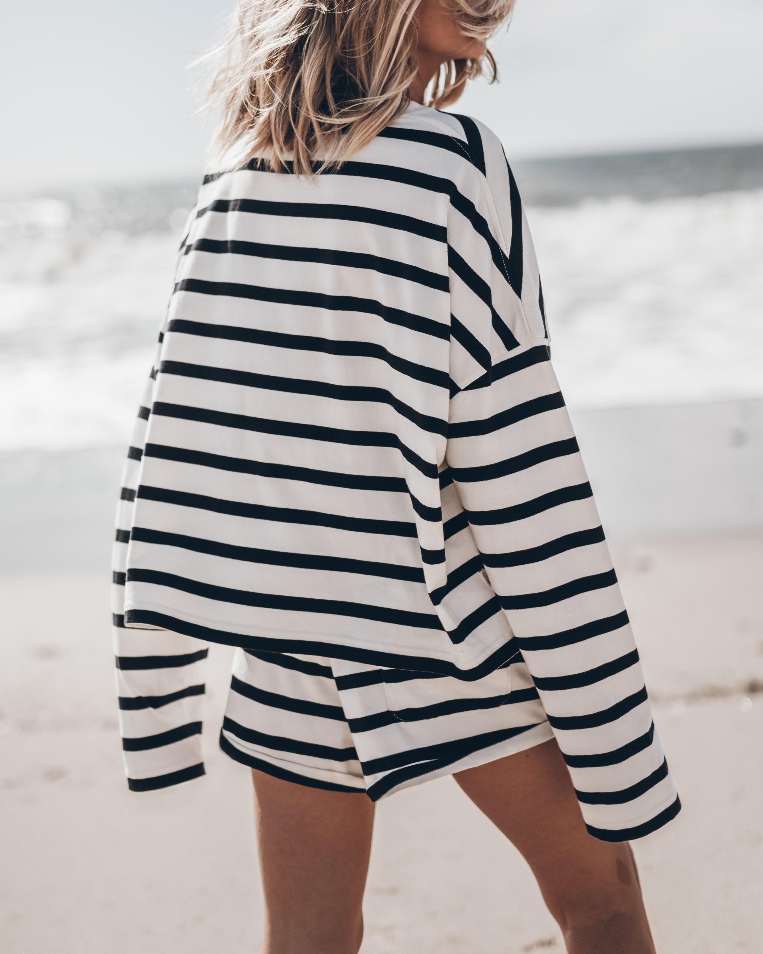 The Striped Loose Cotton Longsleeve