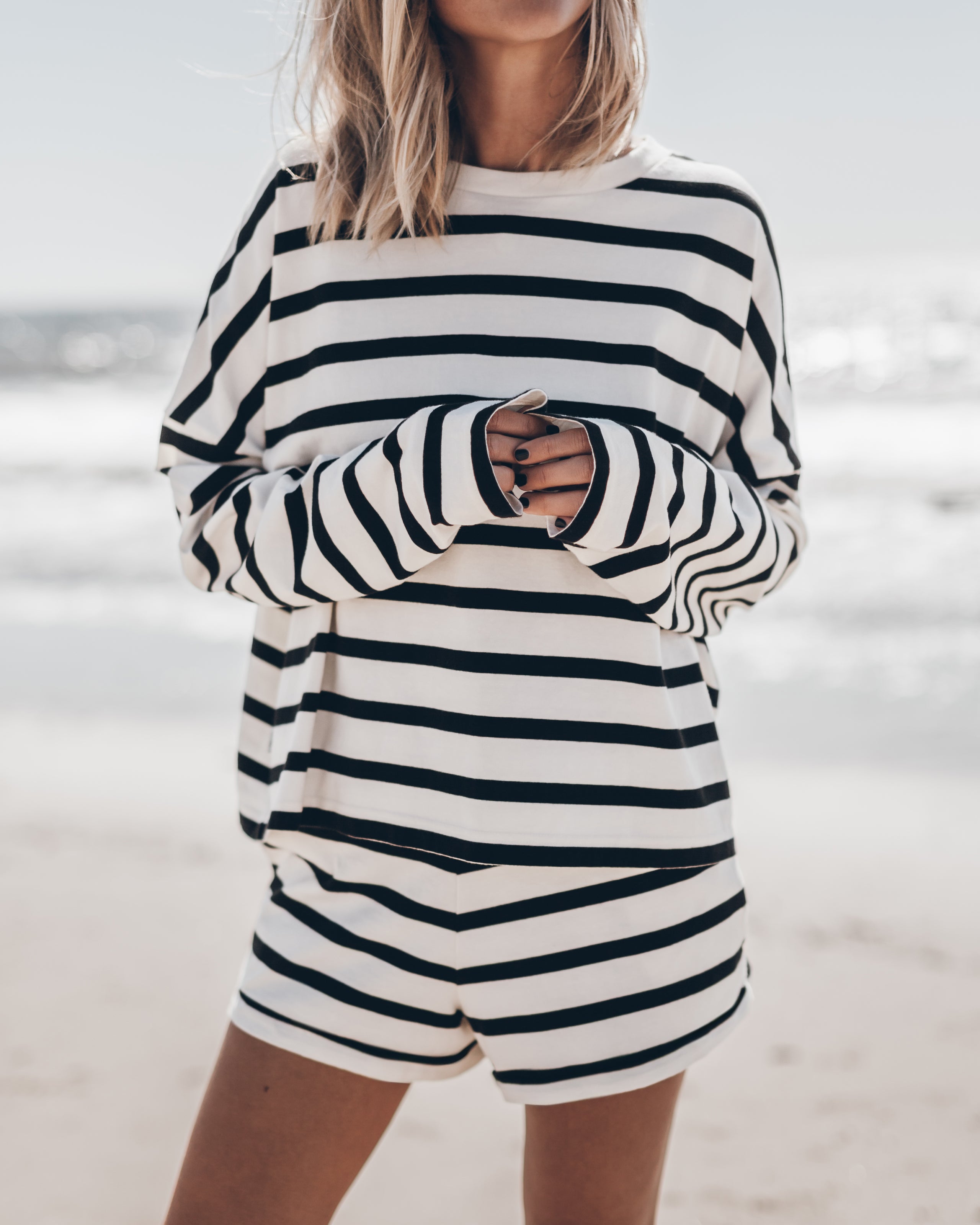 The Striped Loose Cotton Longsleeve