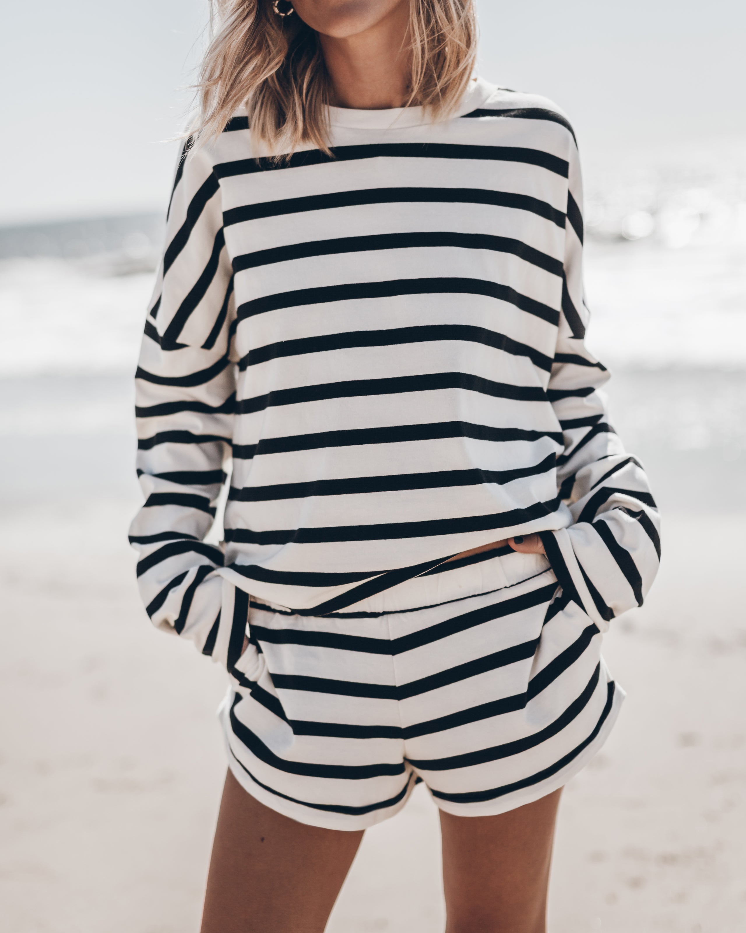 The Striped Loose Cotton Longsleeve