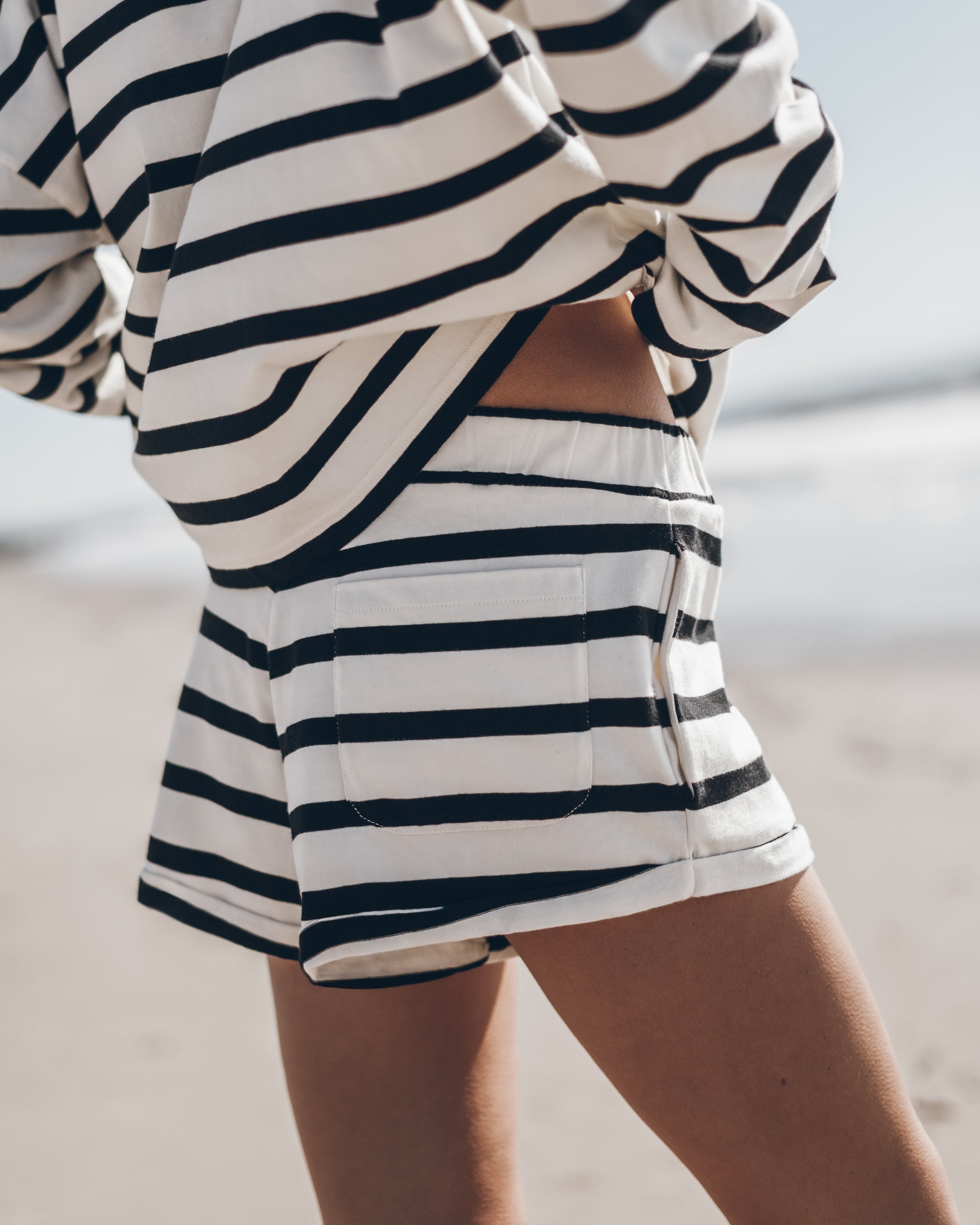 The Striped Cotton Shorts