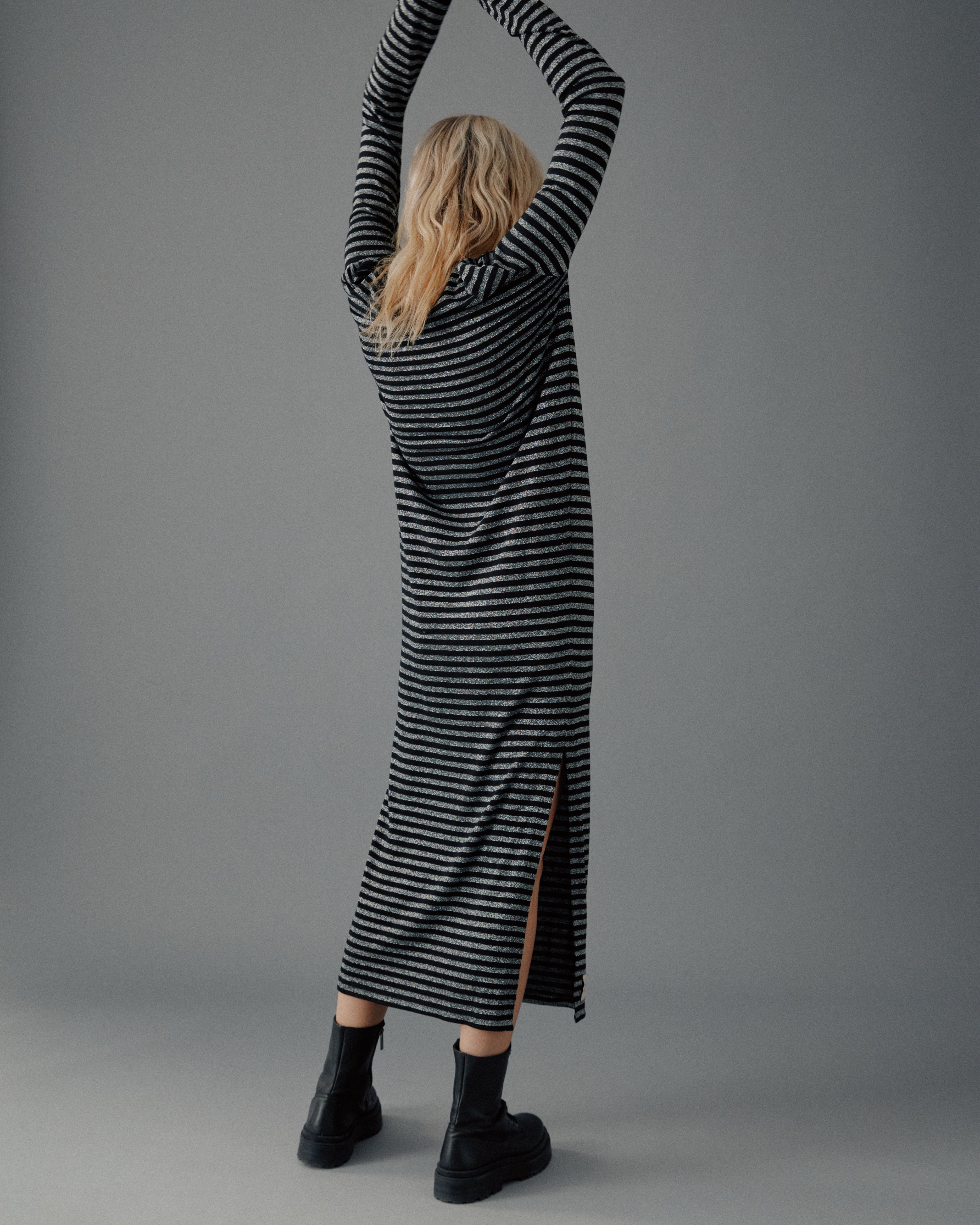 MIKUTA | The Striped Sparkly Longsleeve Dress MIKUTA | The Striped Sparkly Longsleeve Dress