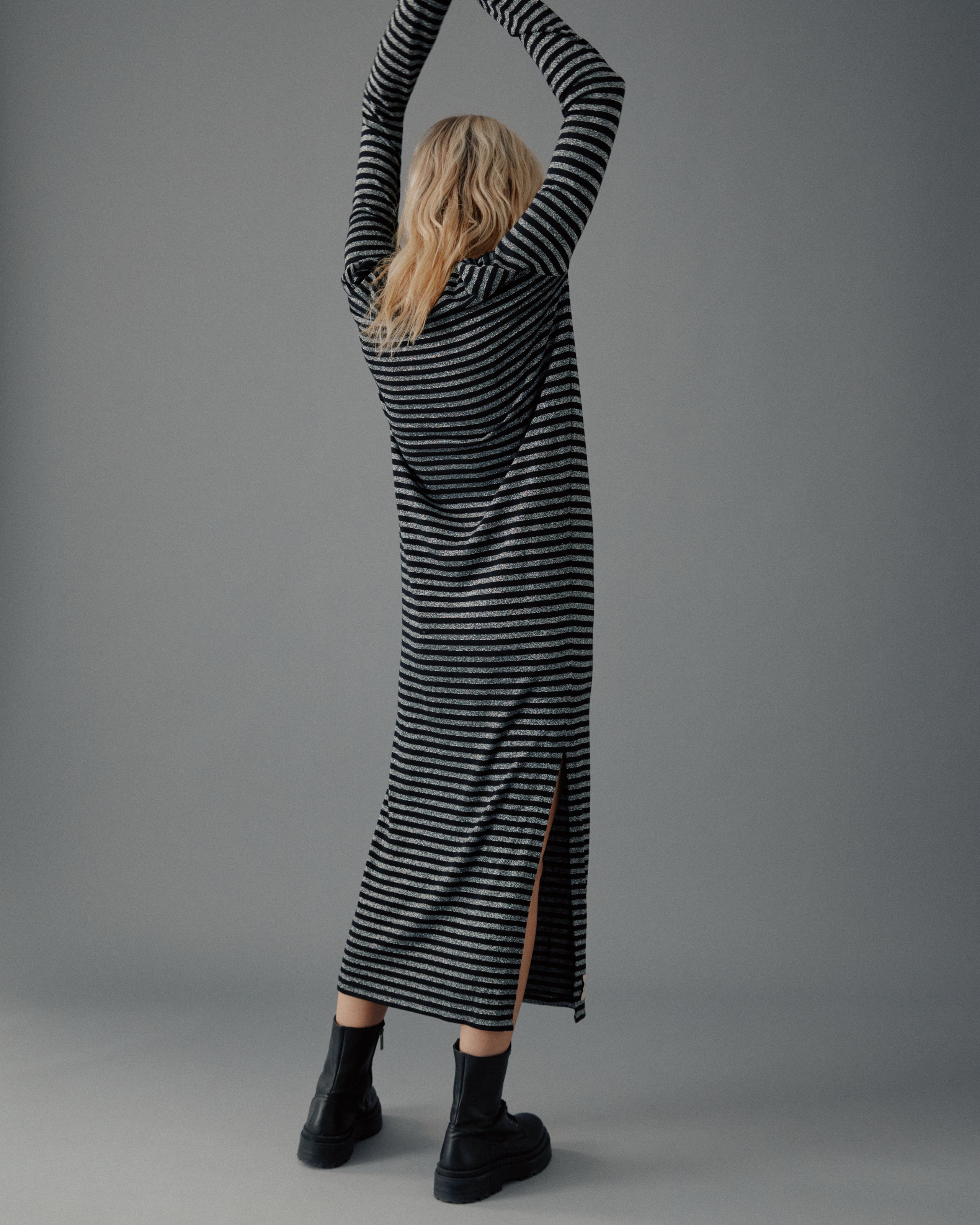 The Striped Sparkly Longsleeve Dress