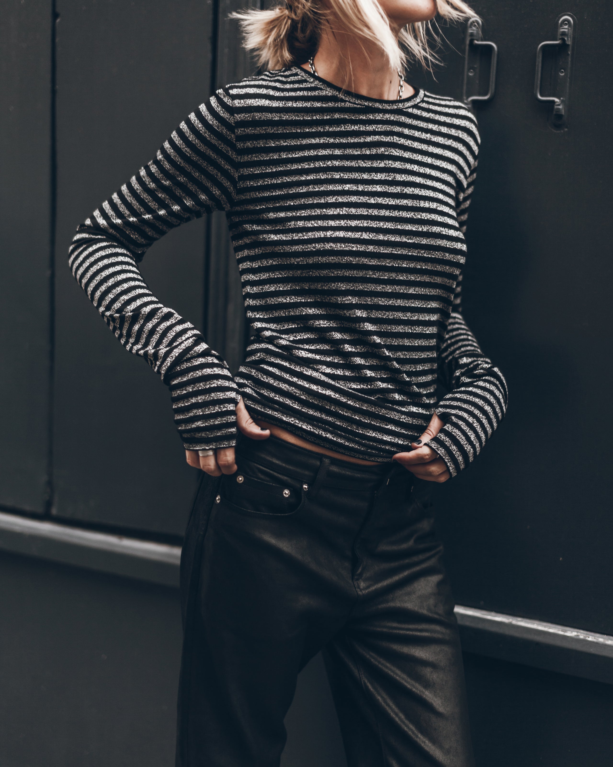 The Striped Sparkly Thin Longsleeve