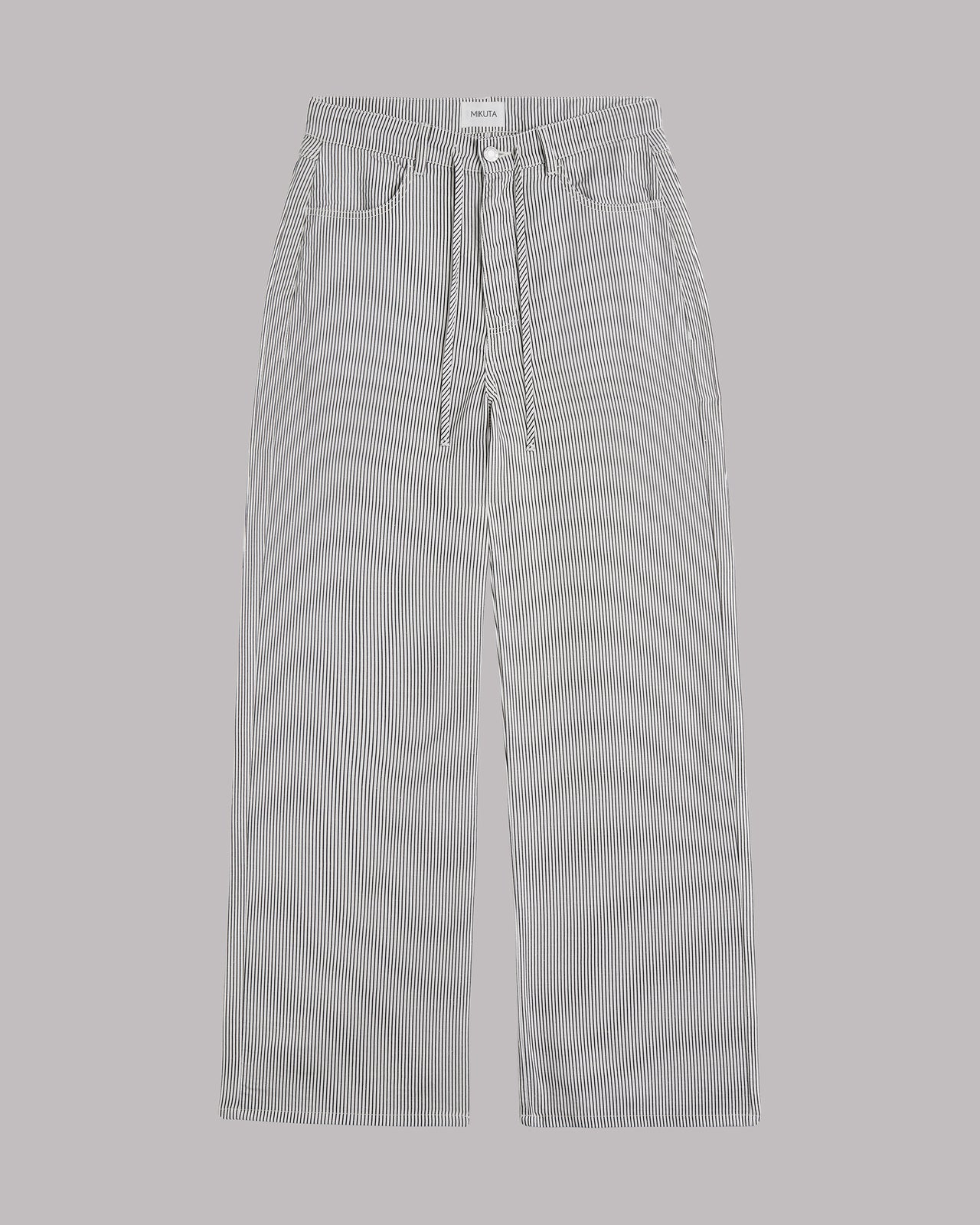 The Striped Tied Waist Pants