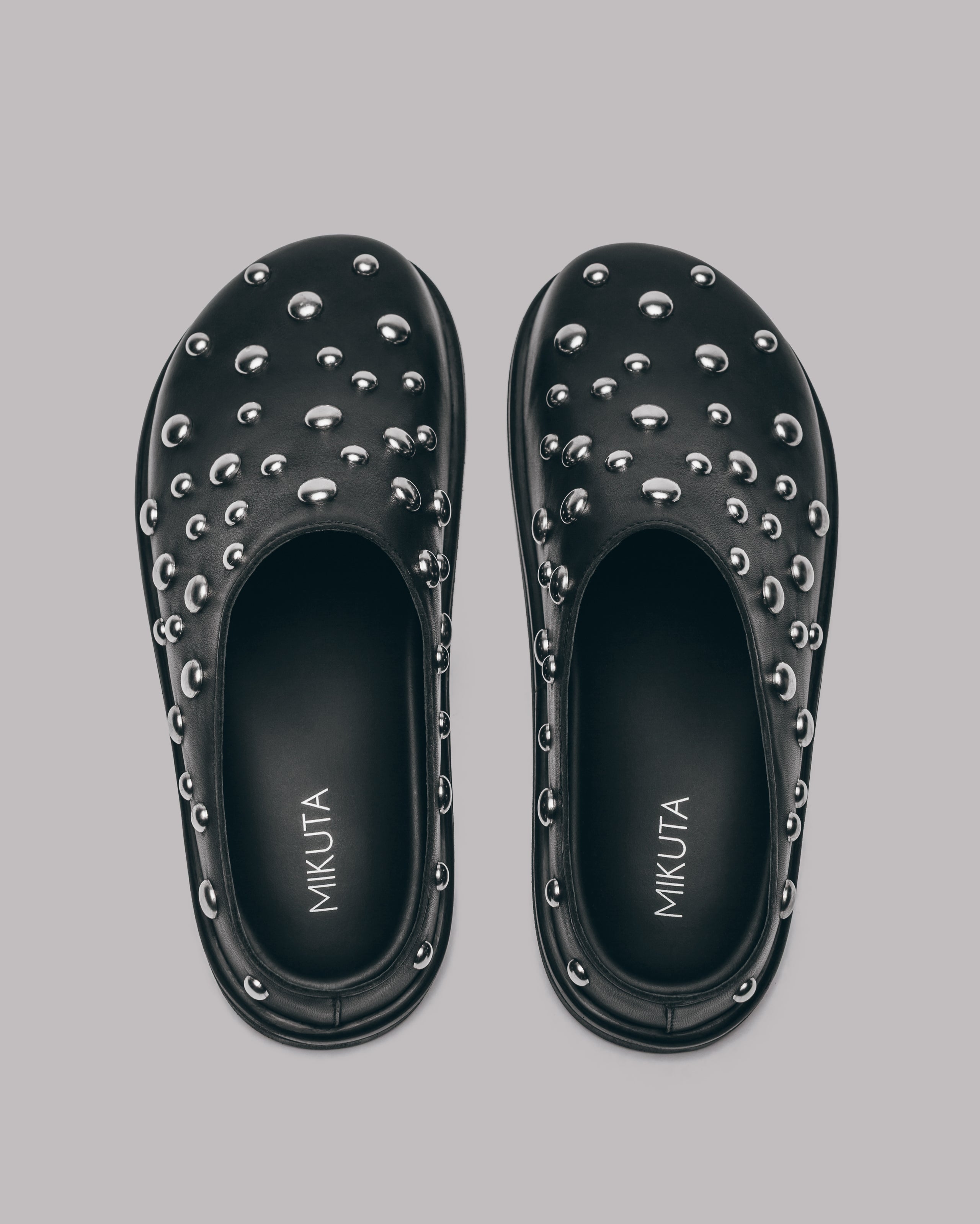 The Studded Leather Mules
